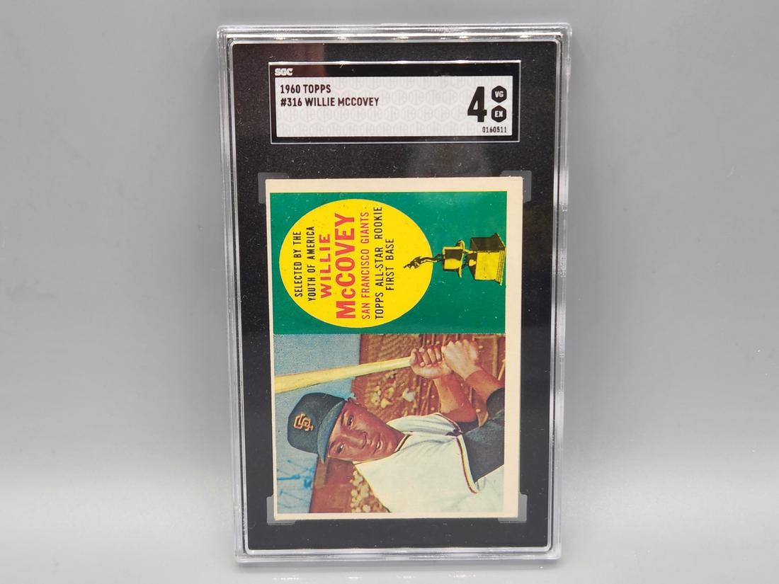 1960 Topps Willie McCovey #316 SGC 4 Rookie HOF: 1960 Topps Willie McCovey #316 SGC 4 Rookie HOF