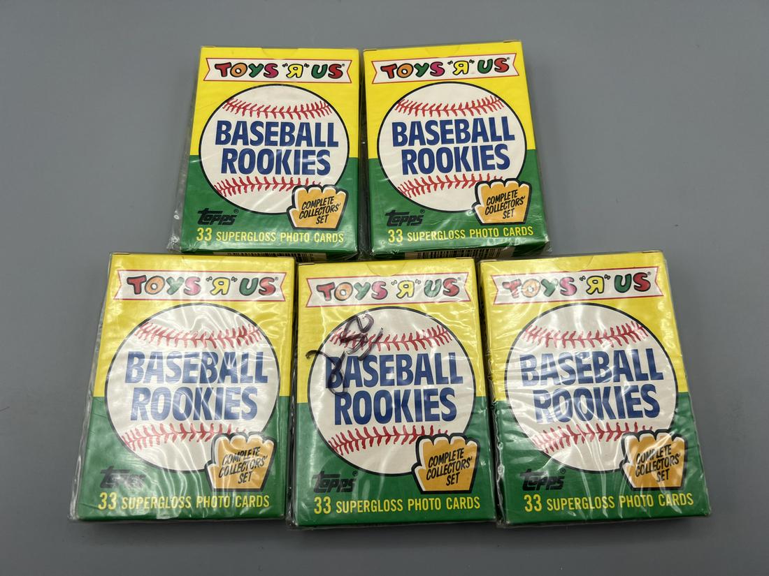 Lot of (5) 1989 Topps Toys R Us Baseball Rookies Box Sets (1 of 2)
