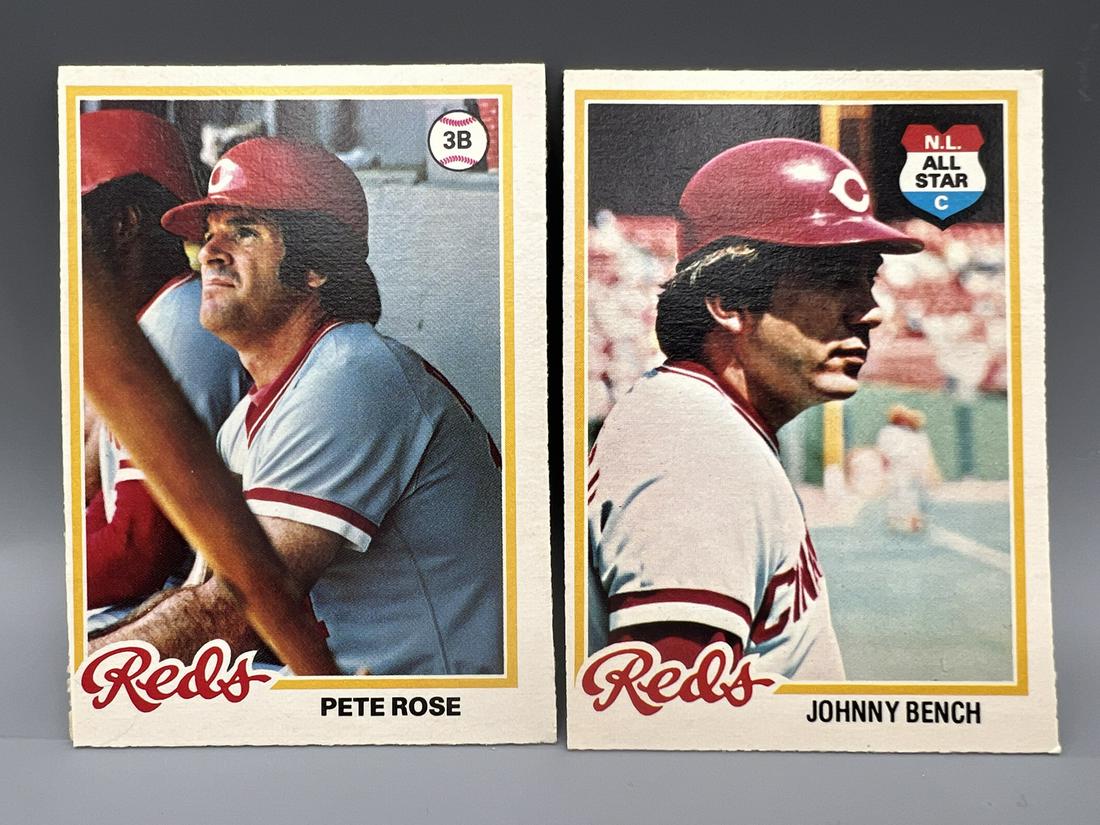 1978 O-Pee-Chee Pete Rose #100 & Johnny Bench #50 (1 of 2)