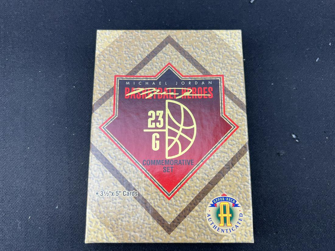 Upper Deck Authenticated Michael Jordan Basketball Heroes Commemorative Oversized 10 Card Set (1 of 2)