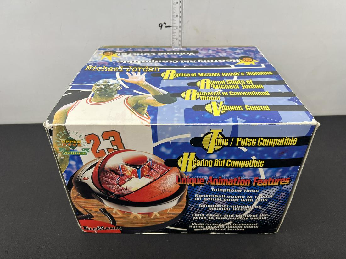 Vintage Michael Jordan Limited Edition Upper Deck Telemania Animated Basketball Telephone (1 of 3)