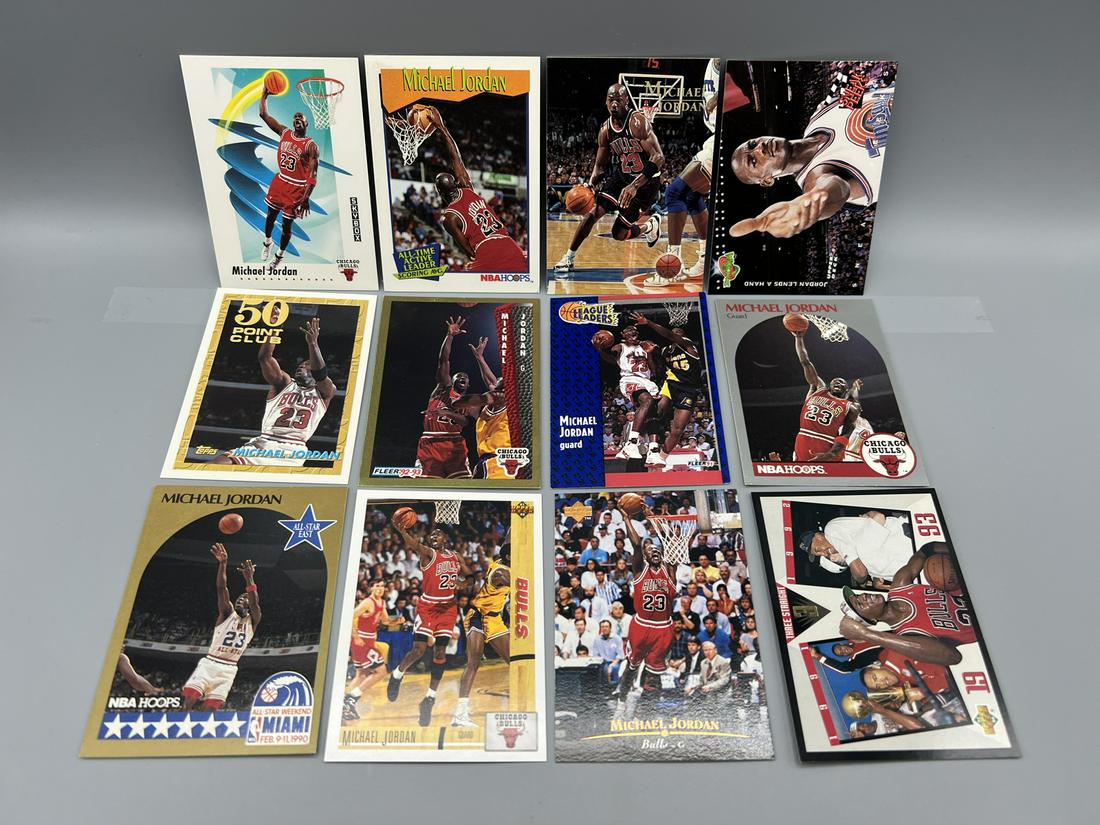 Lot of (12) Michael Jordan Basketball Cards - Varying Conditions (1 of 2)