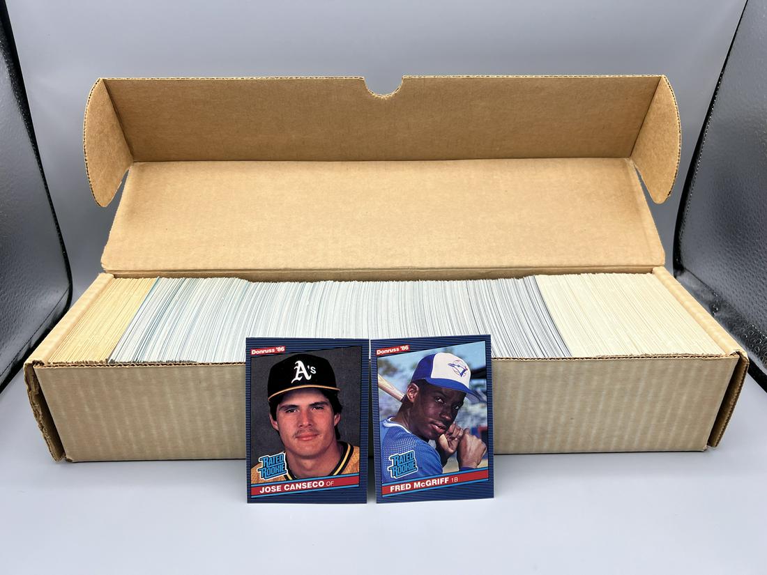 1986 Donruss Baseball Complete Set - Jose Canseco & Fred McGriff Rookies (1 of 3)