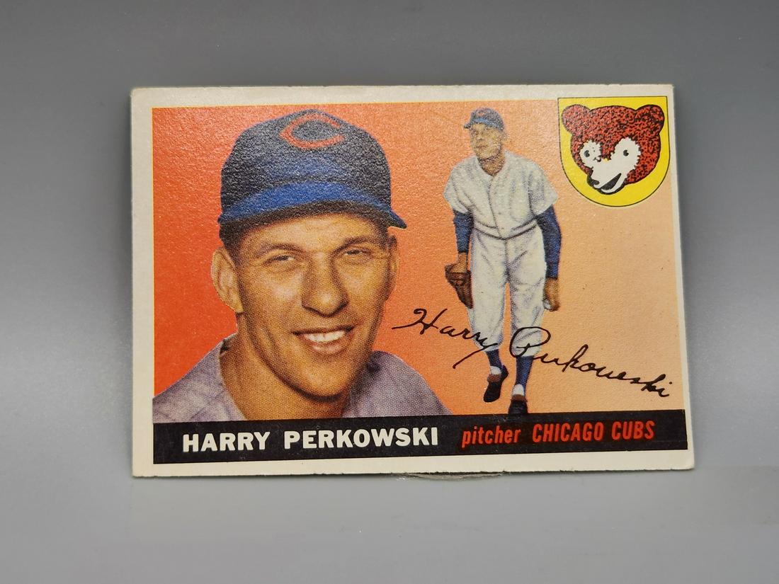 1955 Topps Harry Perkowski #184 Tough High Number: 1955 Topps Harry Perkowski #184 Tough High Number