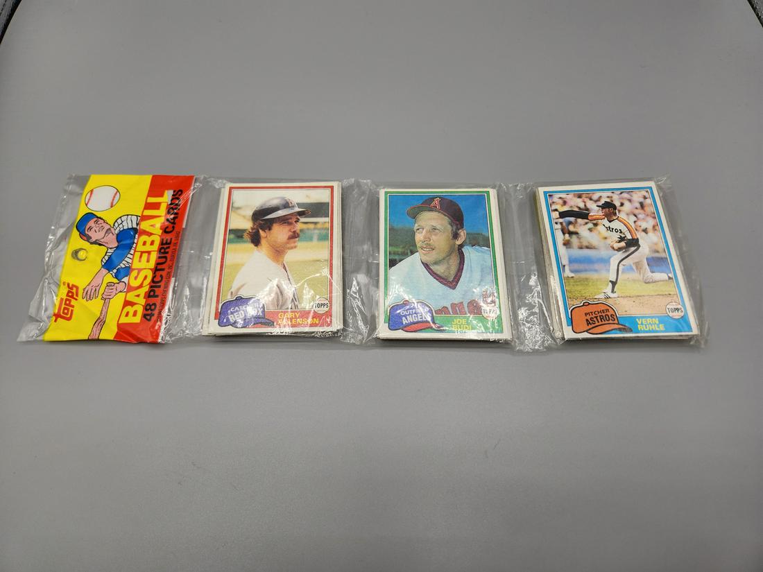 1981 Topps Baseball Rack Pack - Schmidt on Back - HOF (1 of 2)