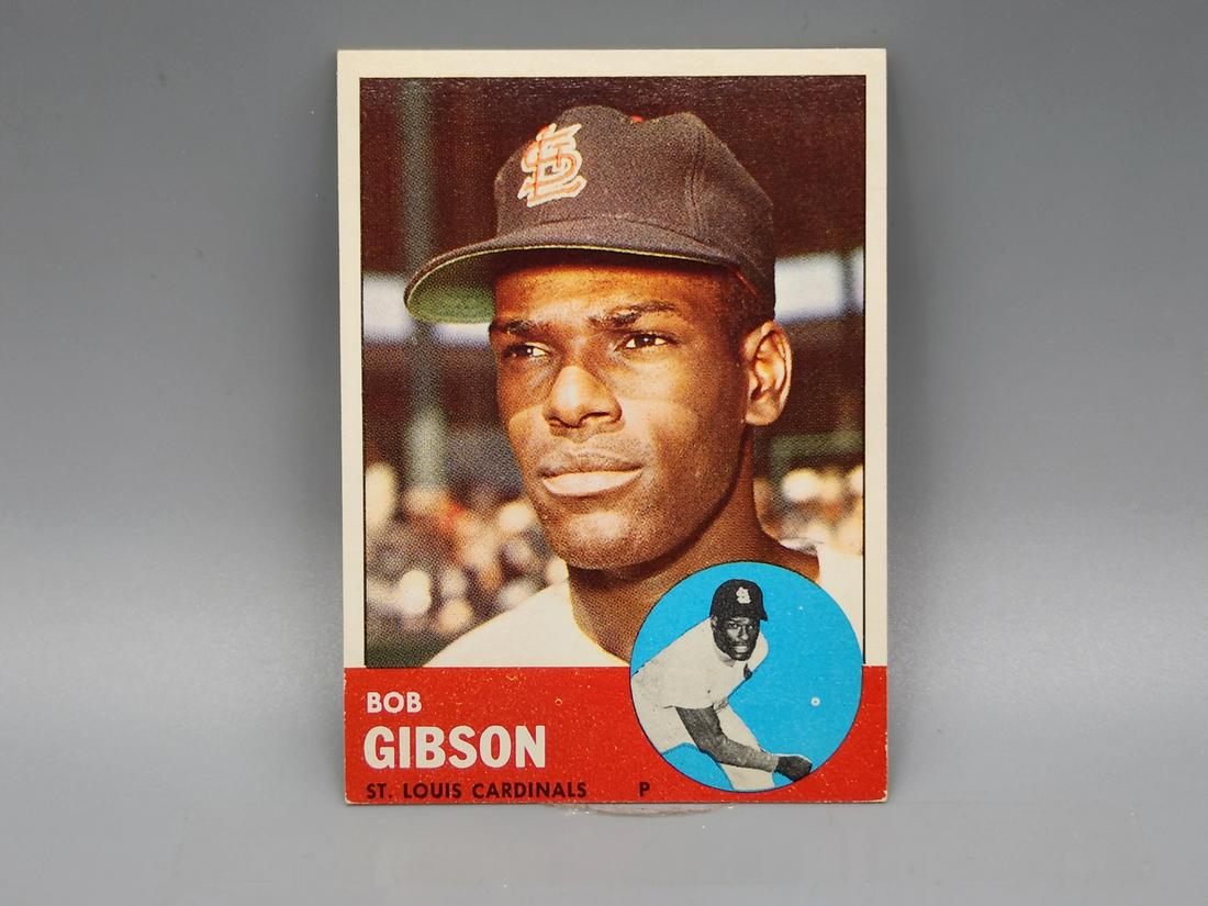 1963 Topps Bob Gibson #415 HOF (1 of 2)