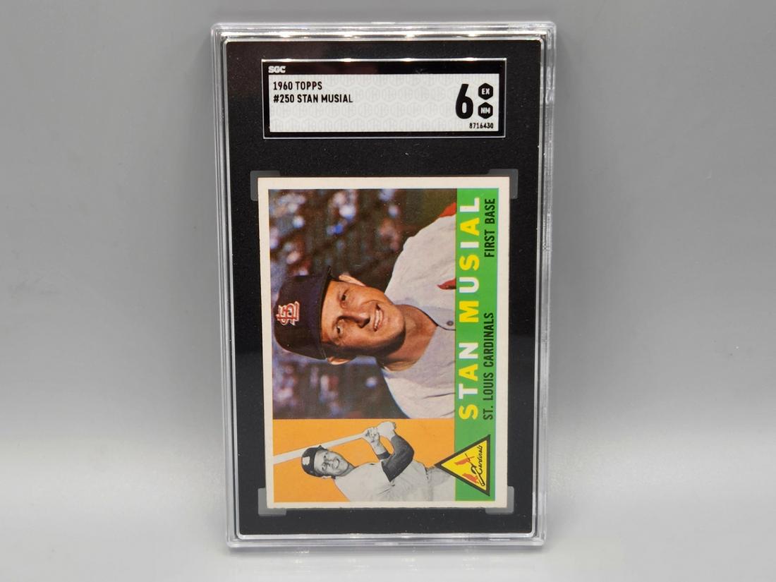 1960 Topps Stan Musial #250 SGC 6 HOF (1 of 2)