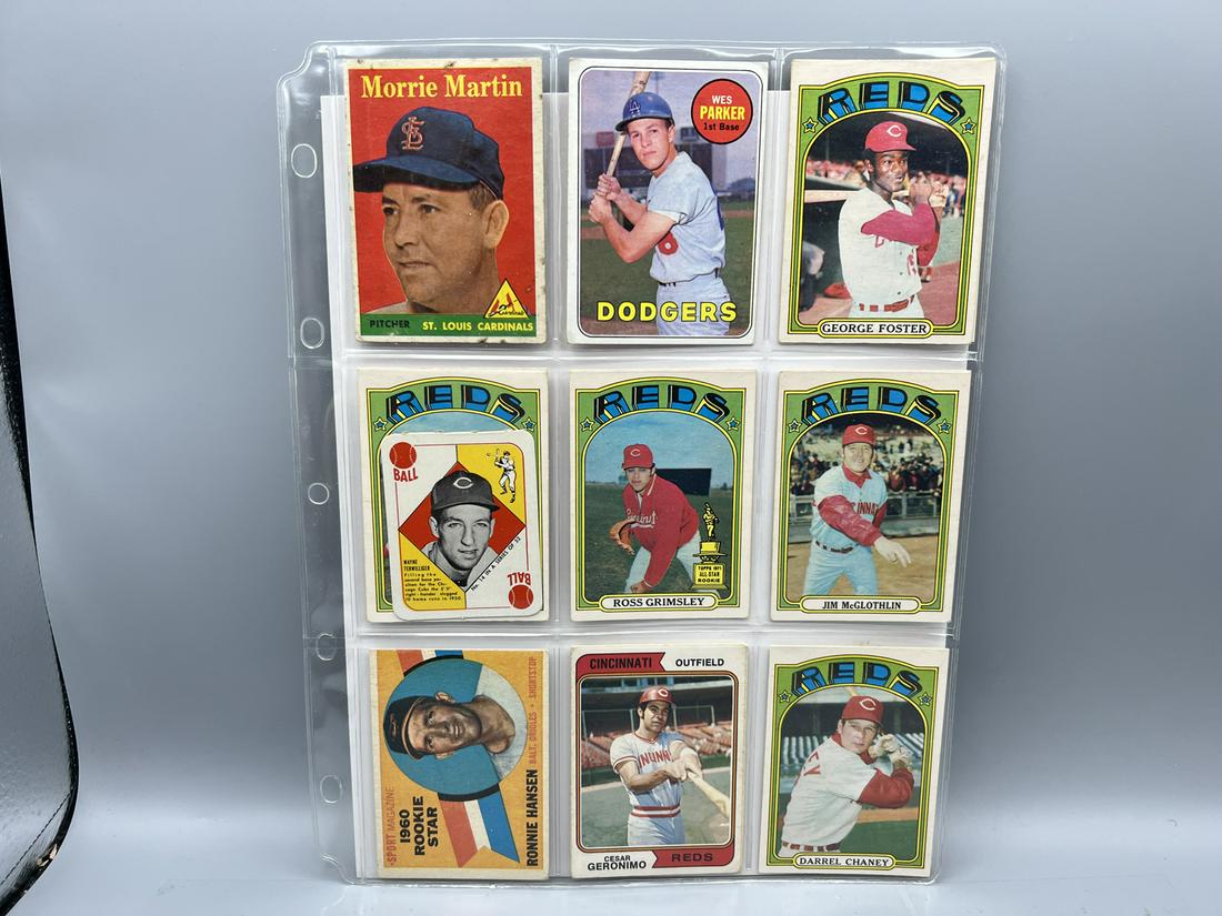 Lot of (11) Assorted Vintage Topps & O-Pee-Chee Baseball Cards - Varying Conditions - Morrie Martin (1 of 2)