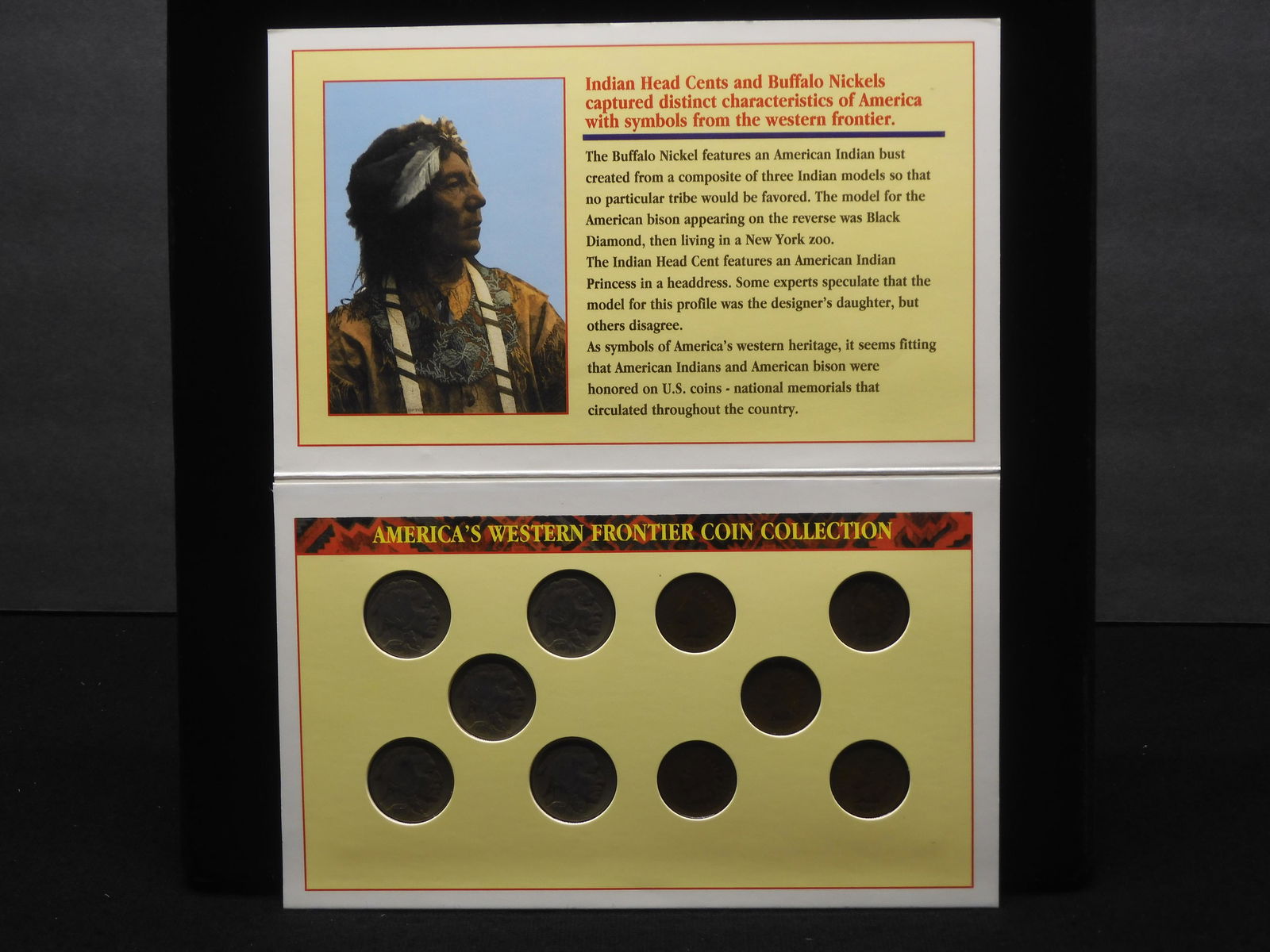 America's Western Frontier Coin Collection - Indian Head Cents & Buffalo Head Indian Nickels - 10 (1 of 5)