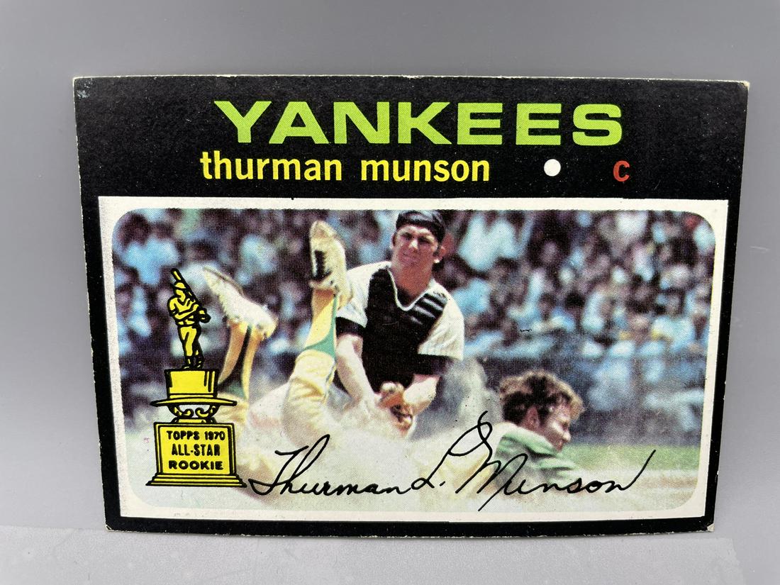 1971 Topps Thurman Munson #5 - Rookie Trophy Cup 2nd Year Card (1 of 2)