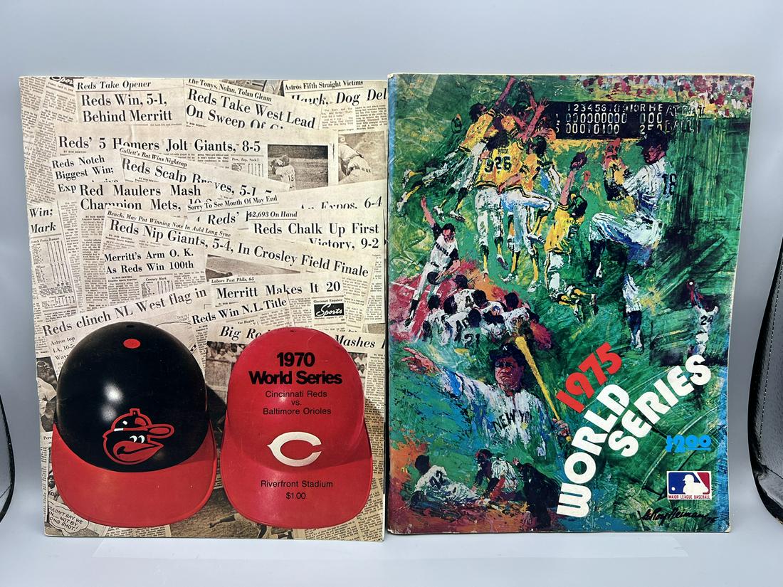 1970 & 1975 Cincinnati Reds Baseball World Series Programs (1 of 2)