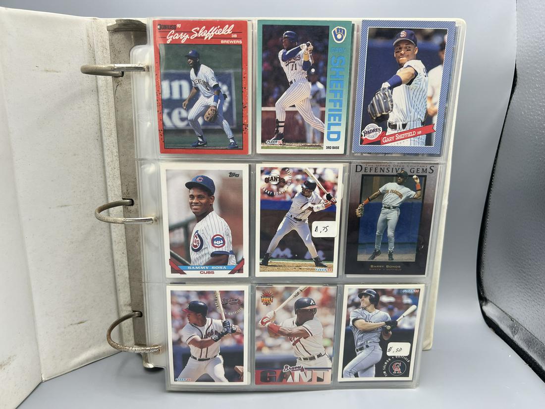 Binder of Assorted Sports Cards W/ Lots of Baseball, Football, & Basketball Star Player Cards - (1 of 18)