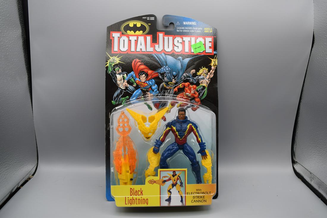 1997 Kenner Total Justice - Black Lightning - MOC: 1997 Kenner Total Justice - Black Lightning - MOC