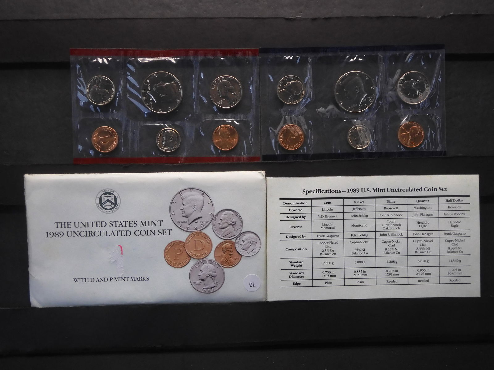 1989 P&D  Uncirculated Coin Sets (1 of 6)