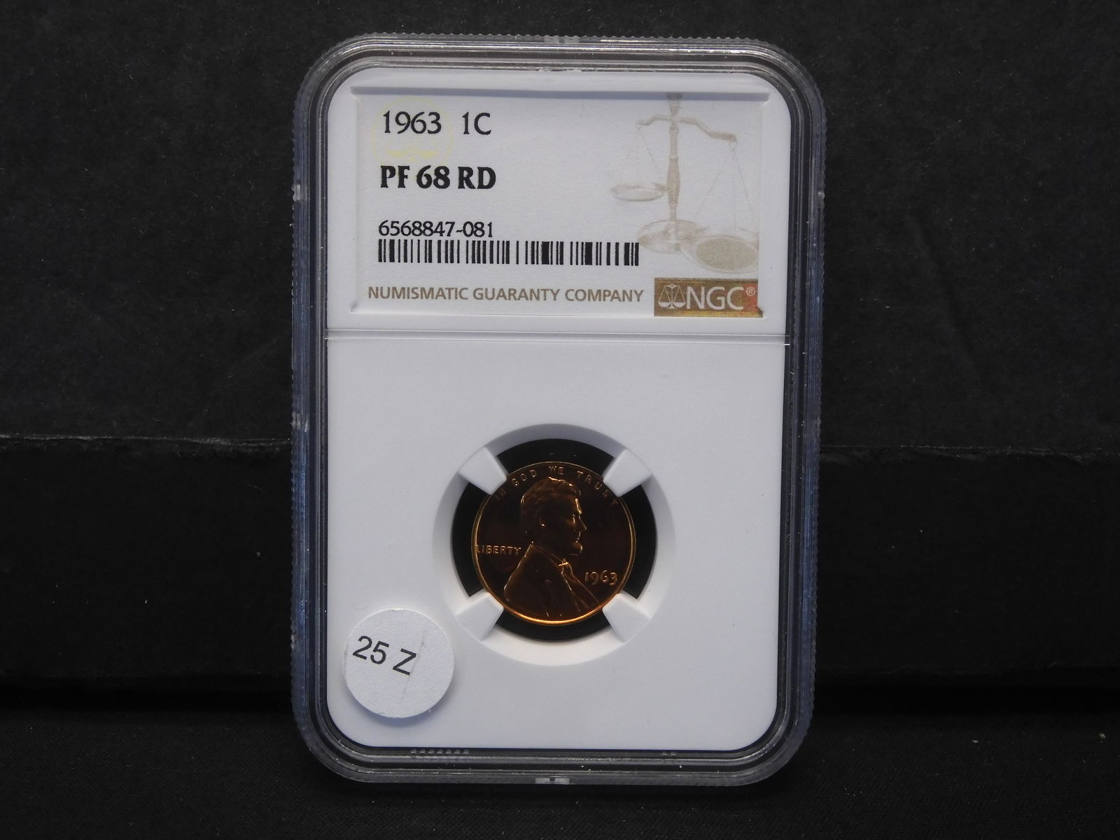 1963 PF  68 RD LINCOLN  MEMORIAL CENT.(GRADED BY NGC) (1 of 4)