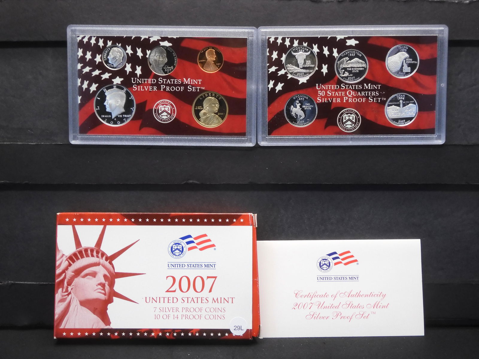 2007-S United States Mint Silver Proof Set 10 of 14 proof coins (1 of 6)