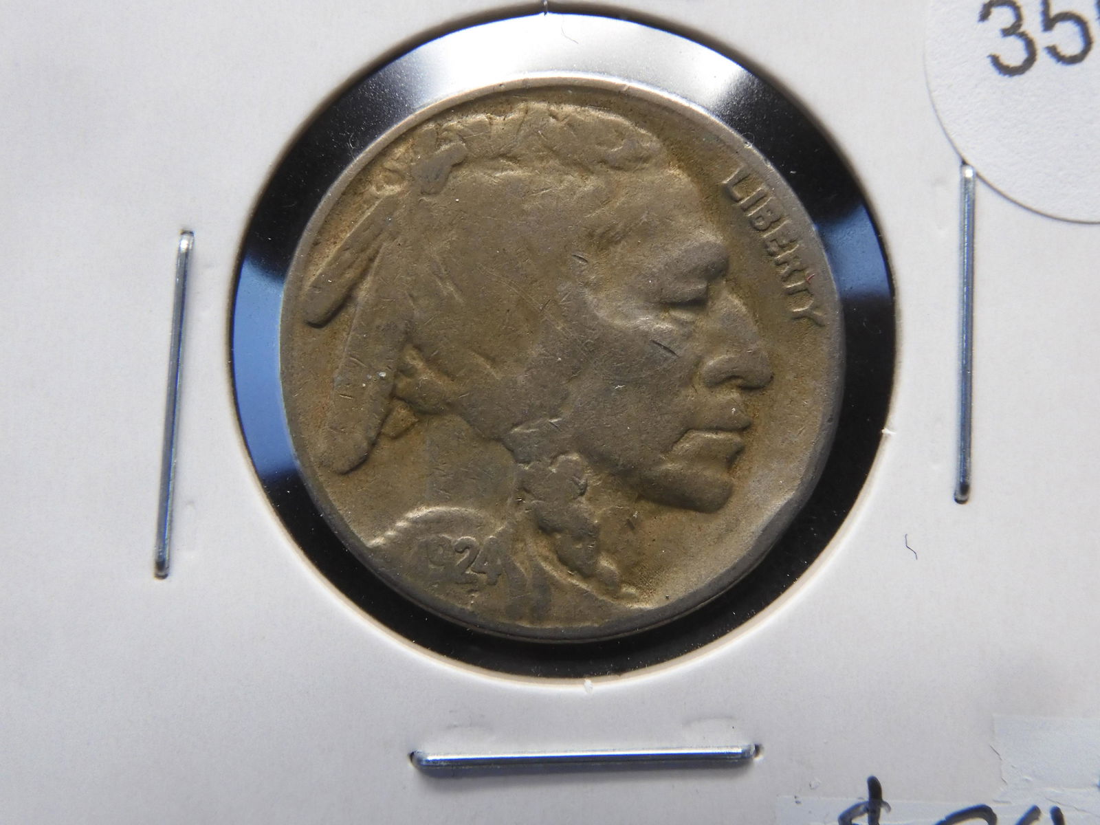 1924-S Buffalo Nickel. SEMI KEY DATE $135 in FINE/$450 in VF NGC PRICE GUIDE (1 of 3)