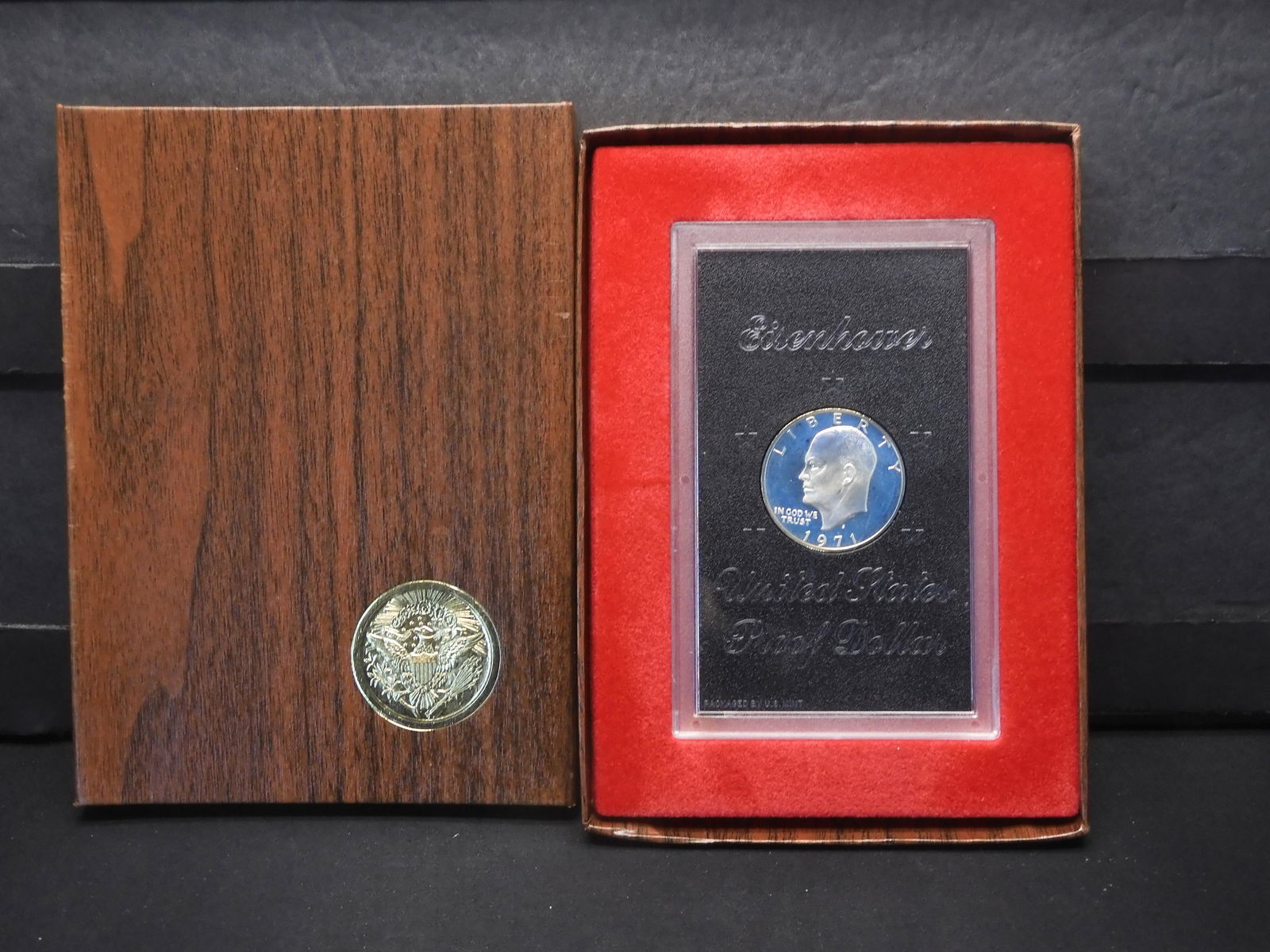 1971-S - Eisenhower Silver Proof Dollar W- OGP (1 of 5)