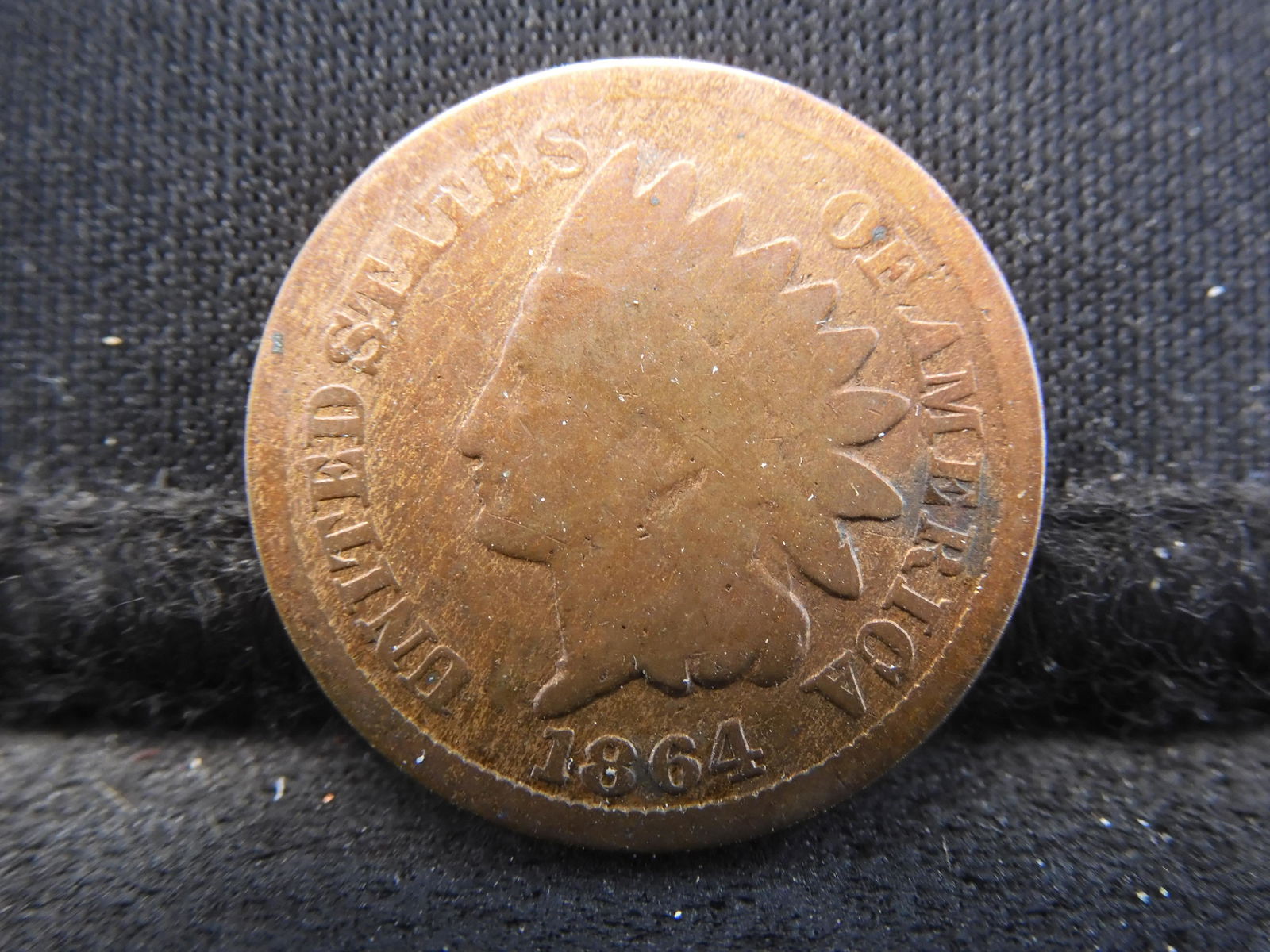 1864 Indian Cent.  Good.  One of the toughest copper nickels. (1 of 2)