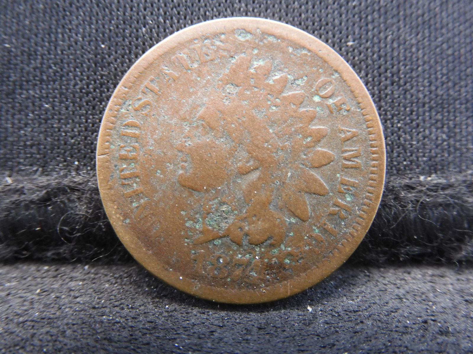 1874 Indian Penny - Semi Key Date!: 1874 Indian Penny - Semi Key Date!
