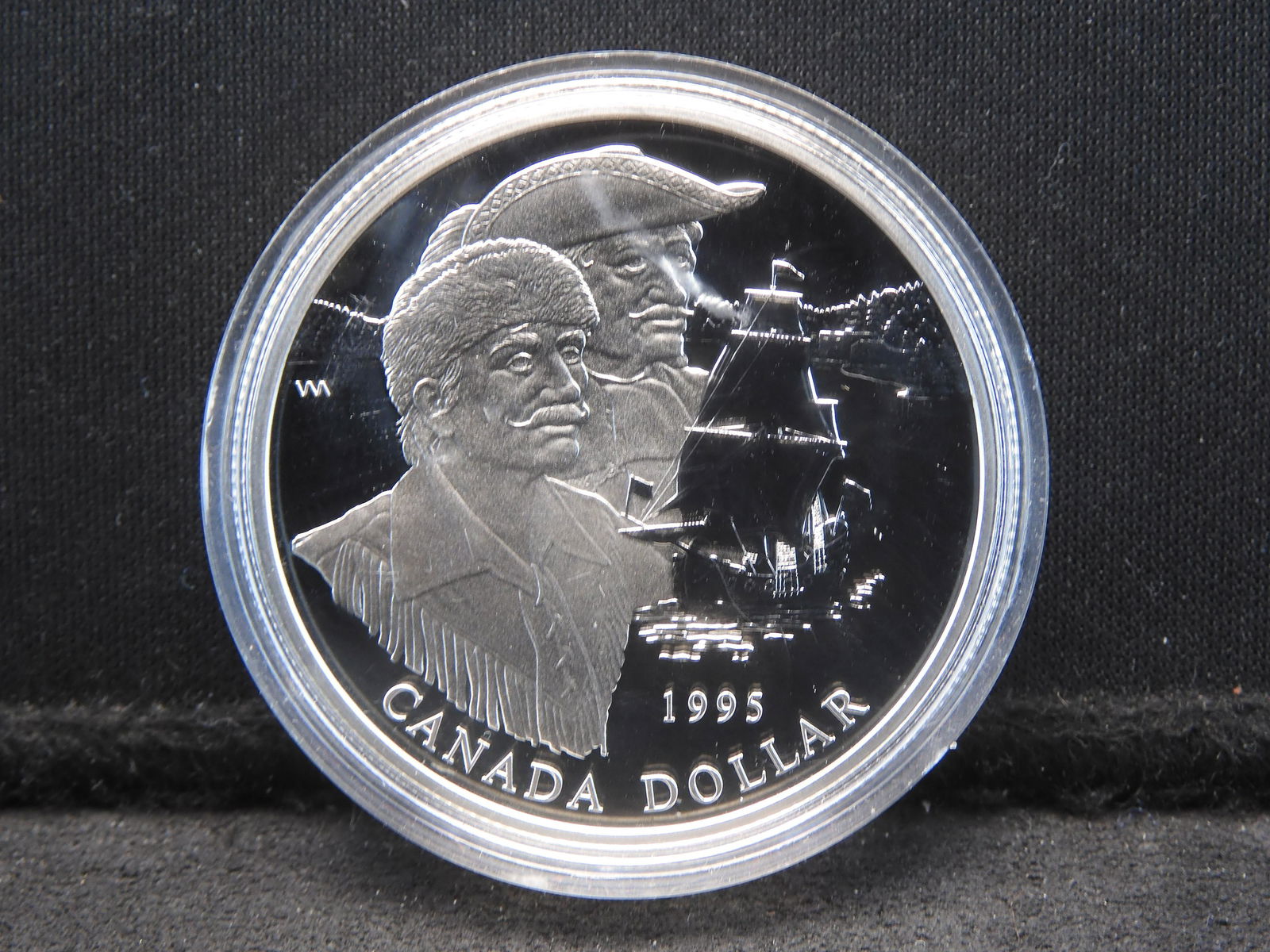 1995 Canadian Silver Dollar Hudson bay Company 92.5% Silver (1 of 2)