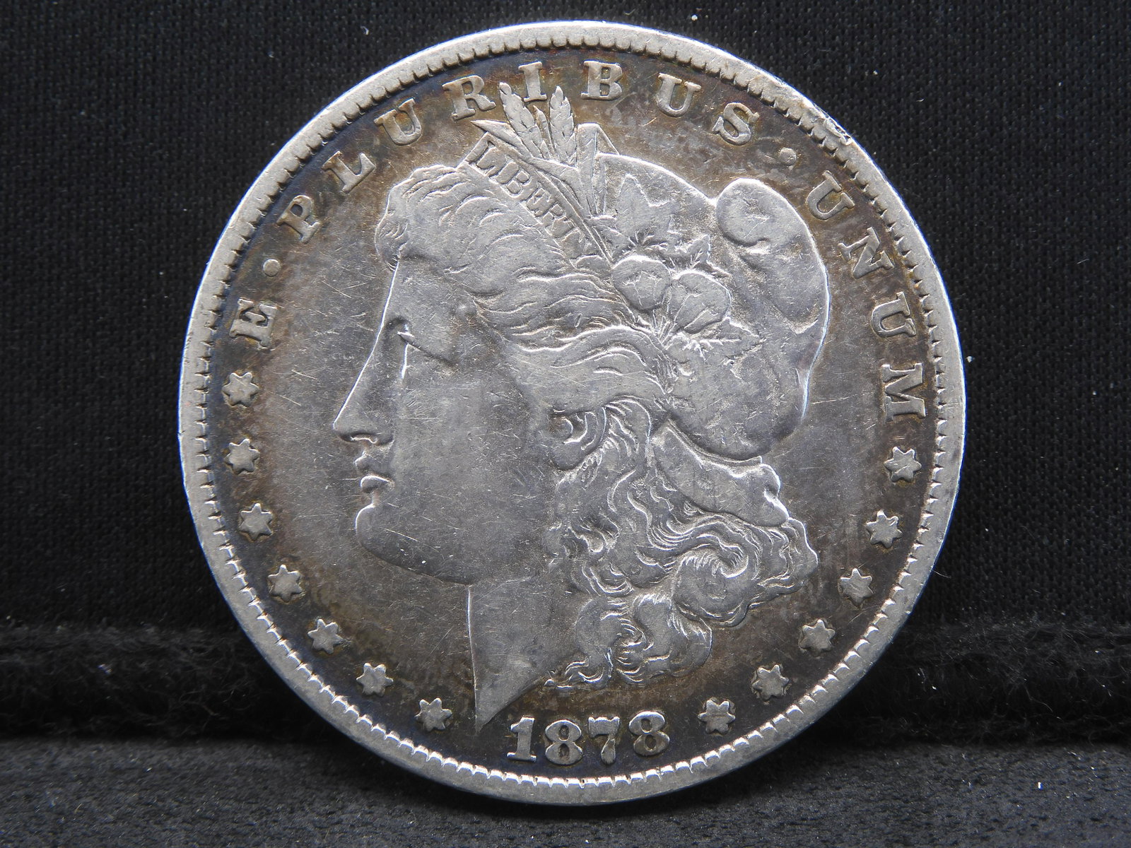 1878 7-TF Morgan Silver Dollar - VF+ Condition (1 of 2)