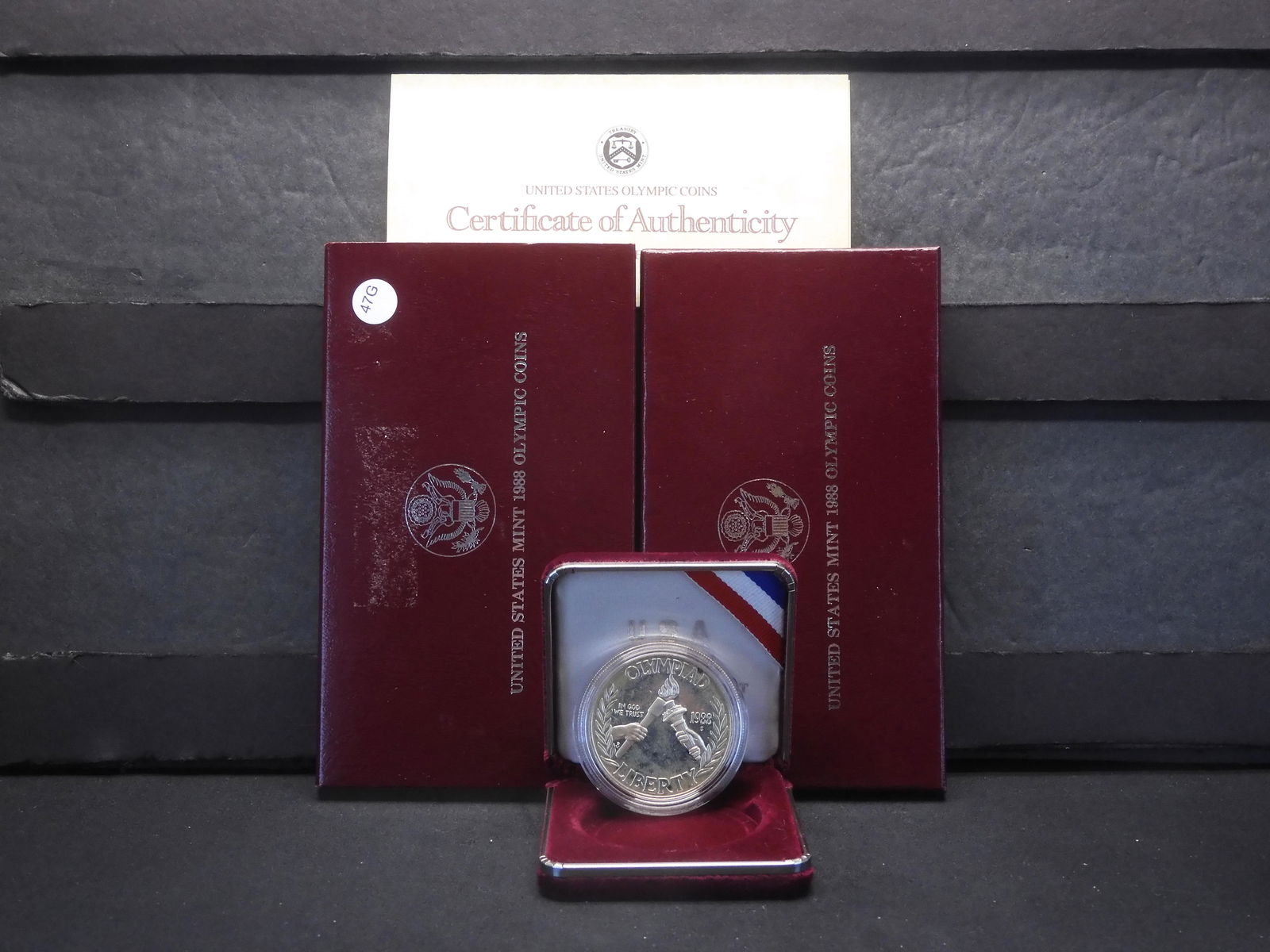 1988-S US Mint Olympic Coins Proof Silver $1 (1 of 4)