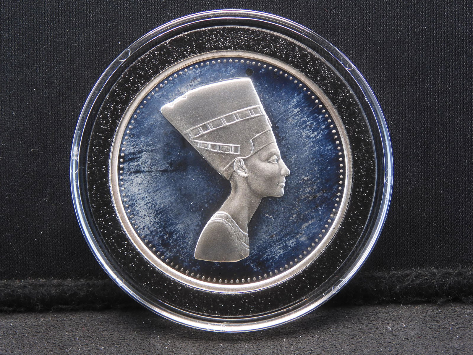 1994 Egypt .999 silver 5 Pounds.  Figure unknown  GEM Proof  (1 of 3)