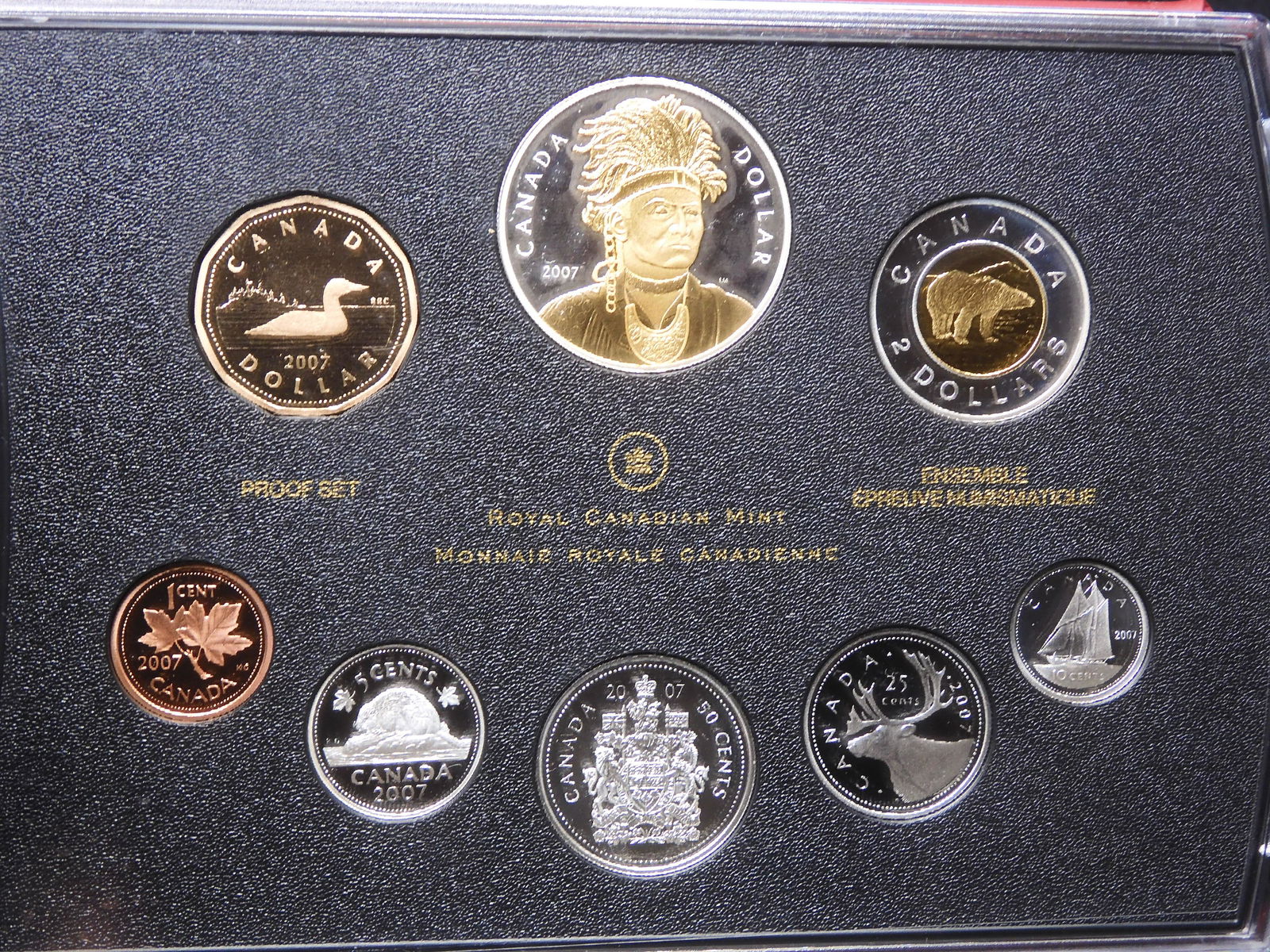 2007 Canadian 8 Coin Proof Set with 6 Sterling Silver Coins (1 of 4)
