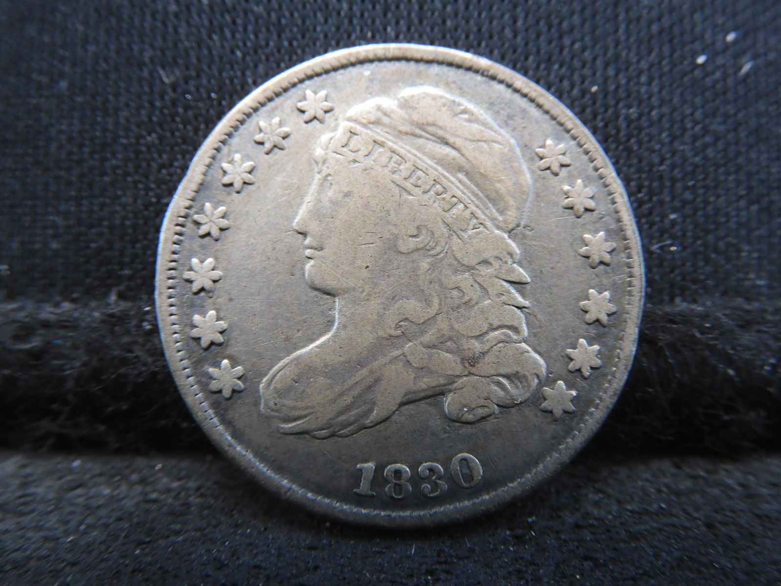 1830 Capped Bust Dime.  VF.  From old type set.  (1 of 3)