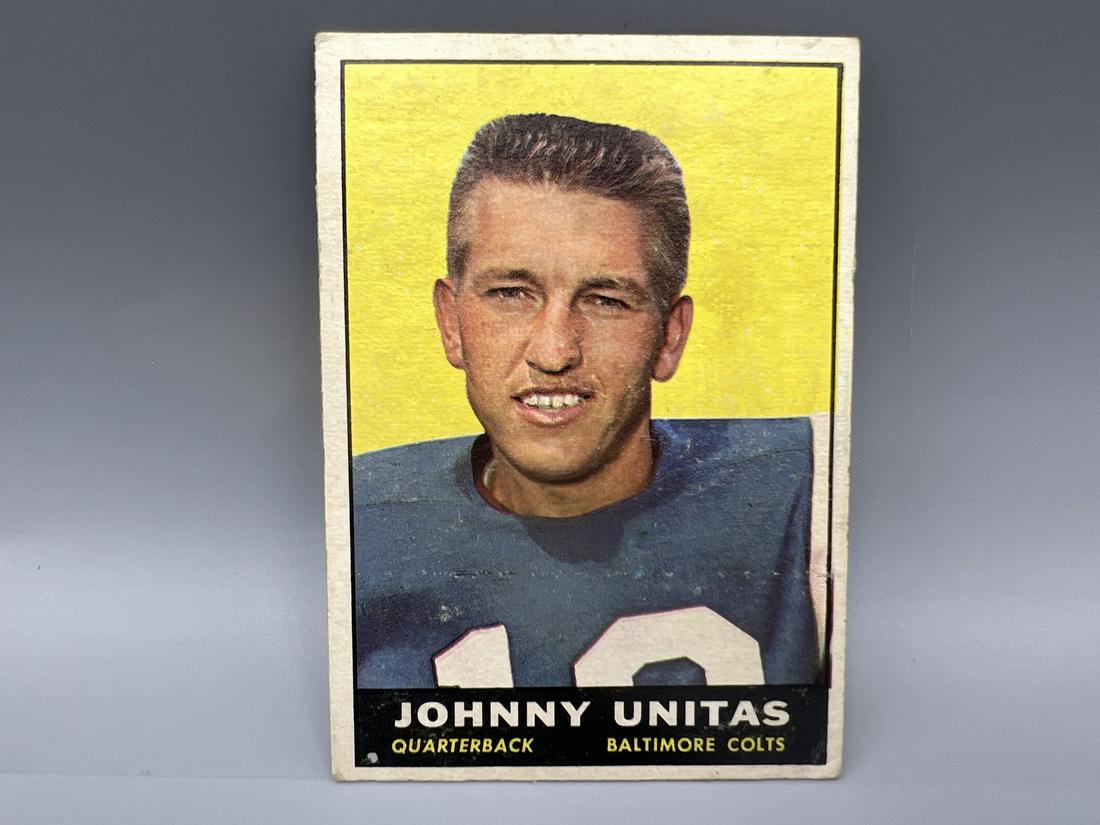 1961 TOPPS #1 JOHNNY UNITAS (HOF) / COLTS (1 of 2)