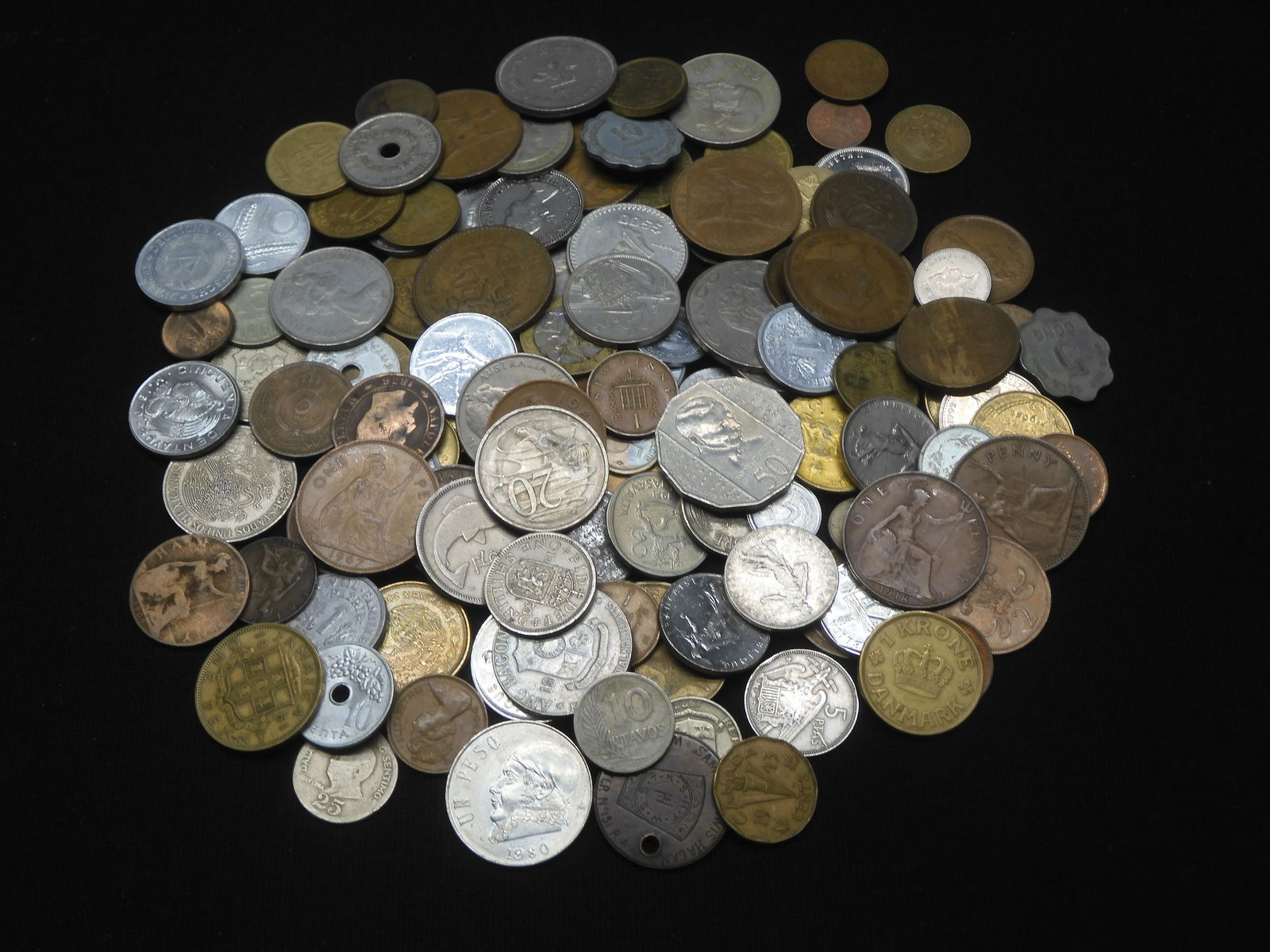 HUGE Collection of 1.6 Lbs. World Coins - Various Countries & Denominations (1 of 5)