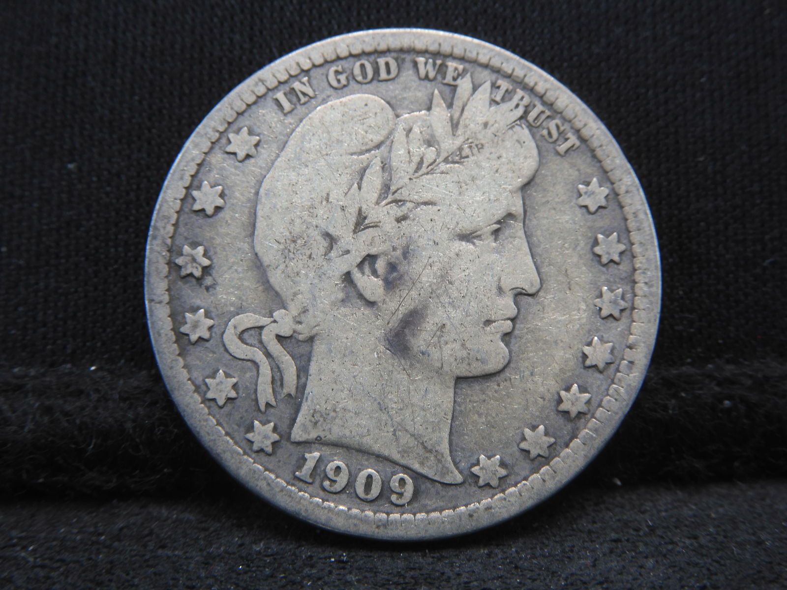 1909-D Barber Quarter - Fine+ (1 of 2)