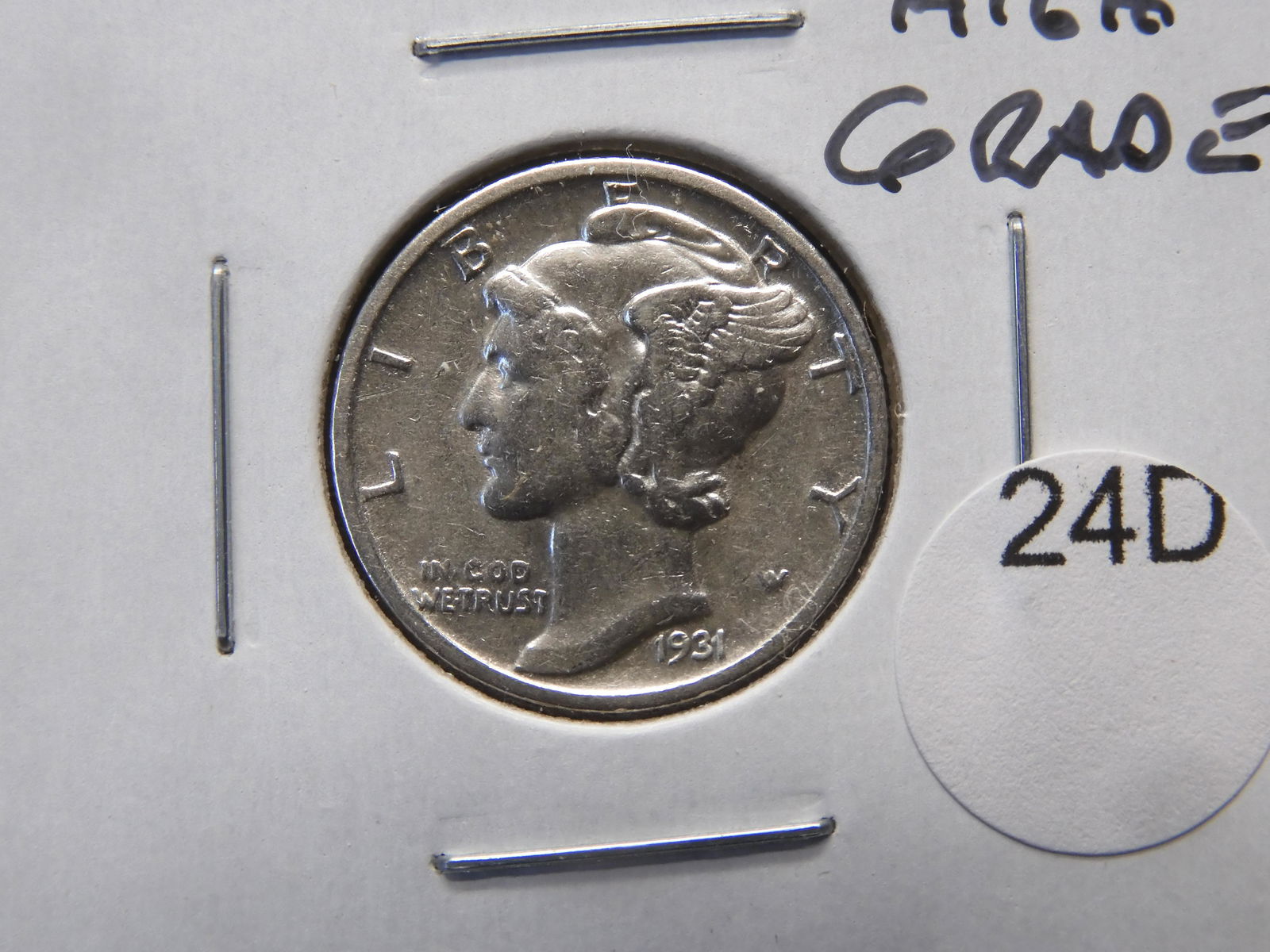 1931-S Mercury Dime High Grade. (1 of 3)