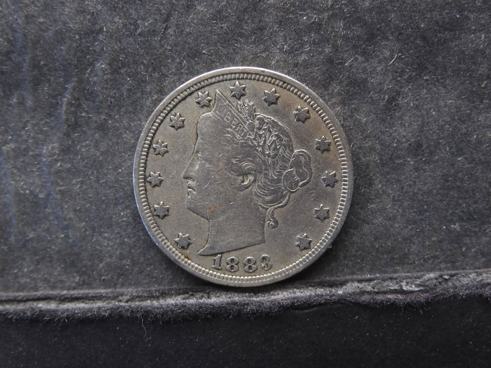1883 Liberty Head V Nickel w/o Cents, Racketeer Year,  First Year (1 of 2)