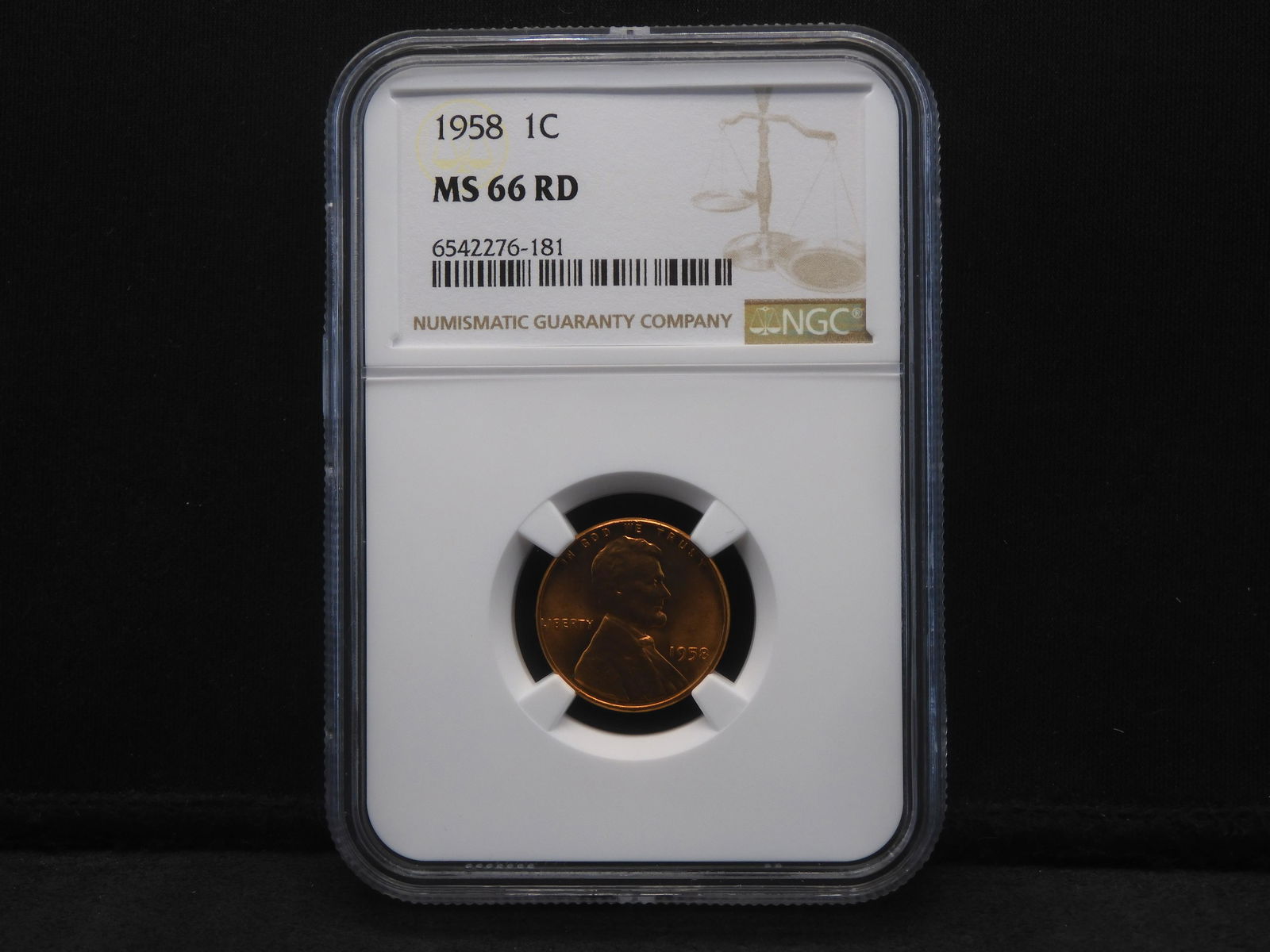 1958 Lincoln Wheat Cent - NGC MS66 RD (1 of 4)