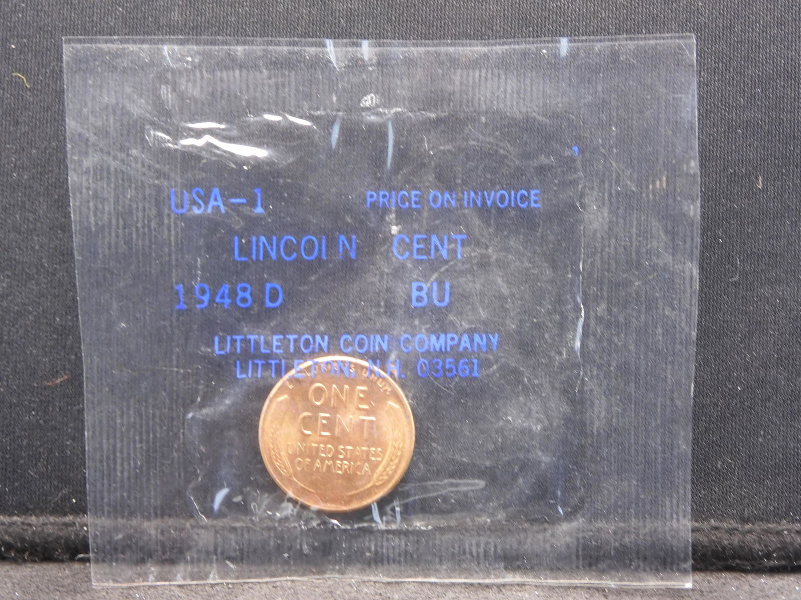 1948-D Lincoln Wheat Cent - BU (1 of 4)