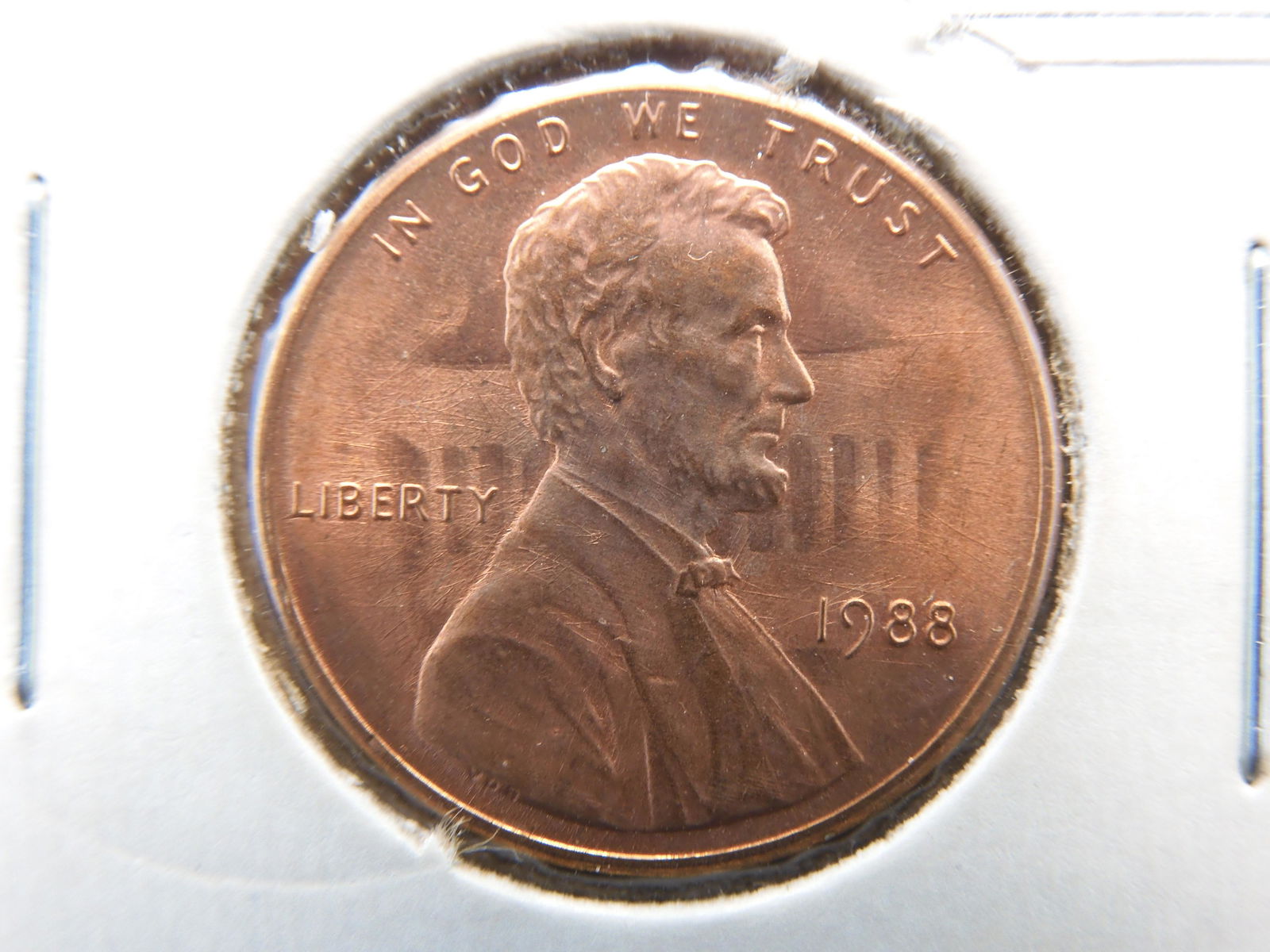 MINT ERROR - Dramatic Die Clash - 1988 Lincoln Cent (1 of 3)