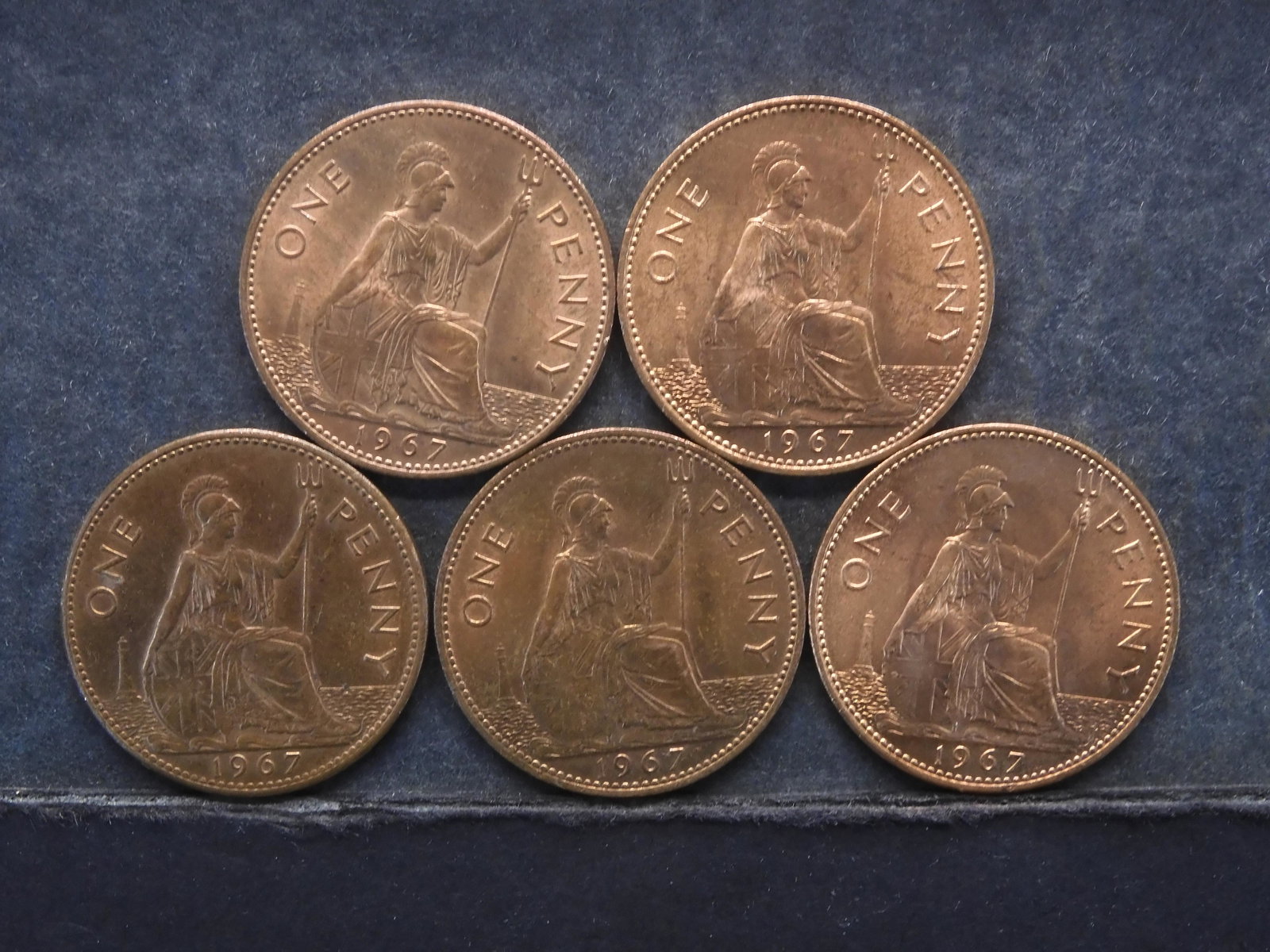 (5-1967/RED) GREAT BRITT PENNY'S: (5-1967/RED) GREAT BRITT PENNY'S