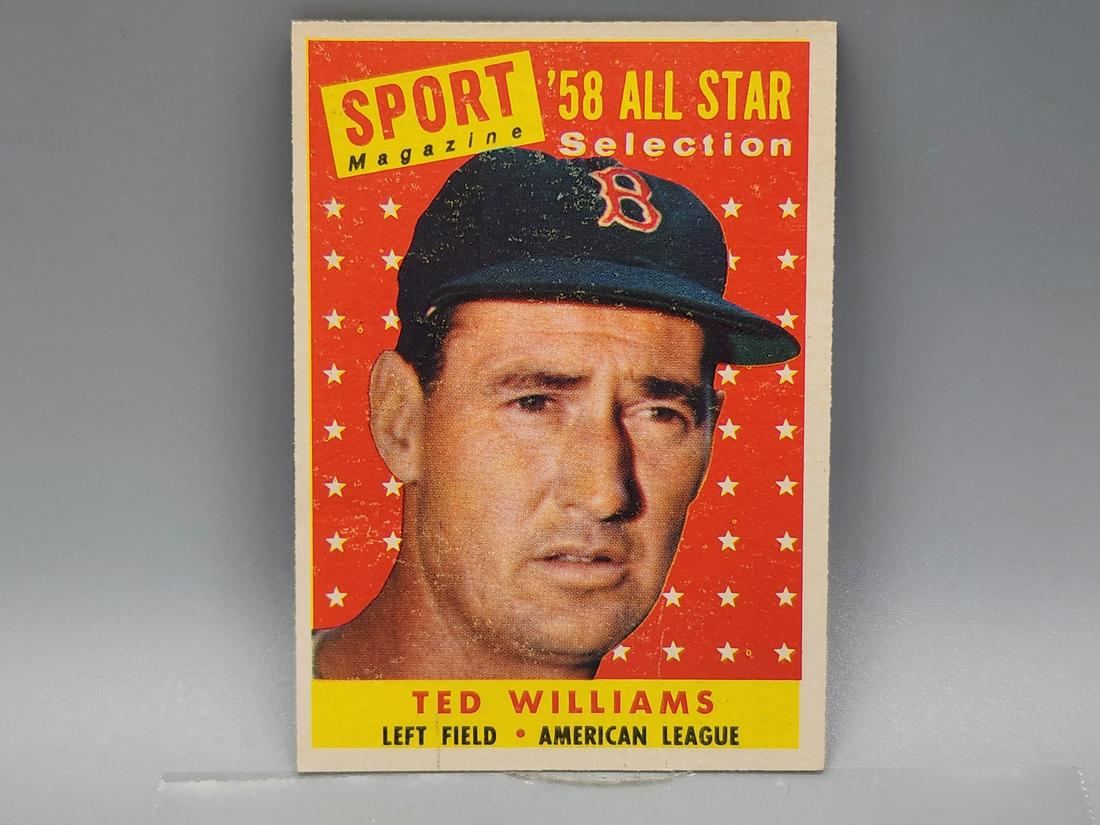 1958 Topps Ted Williams #485 HOF (1 of 2)