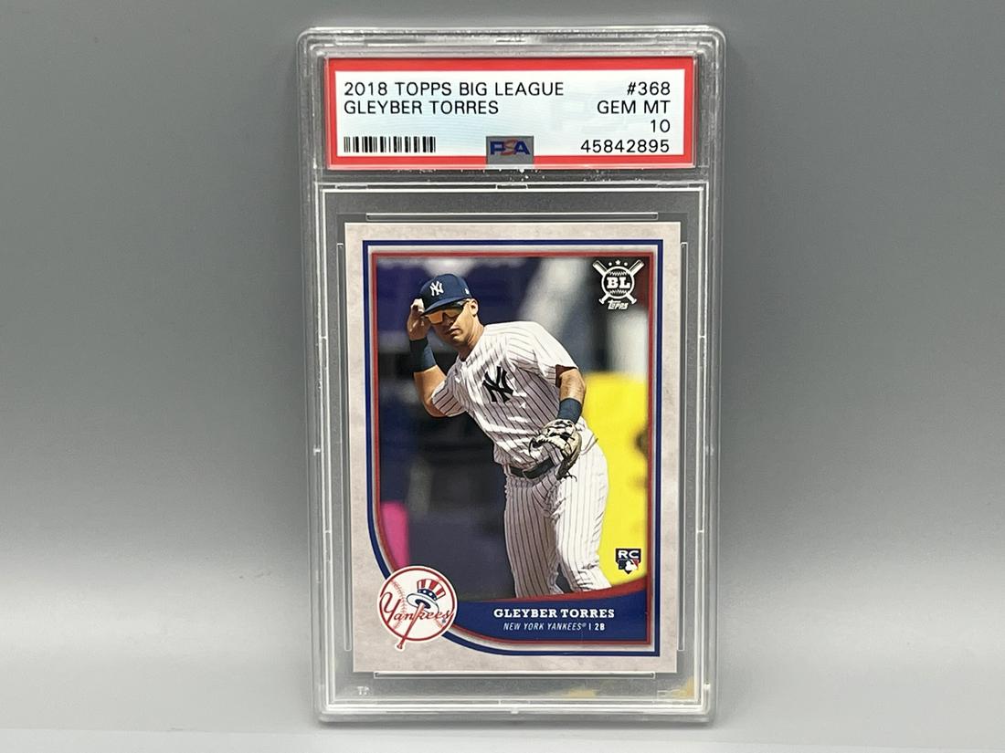 2018 Topps Big League Gleyber Torres RC #368 PSA Gem Mint 10 (1 of 2)