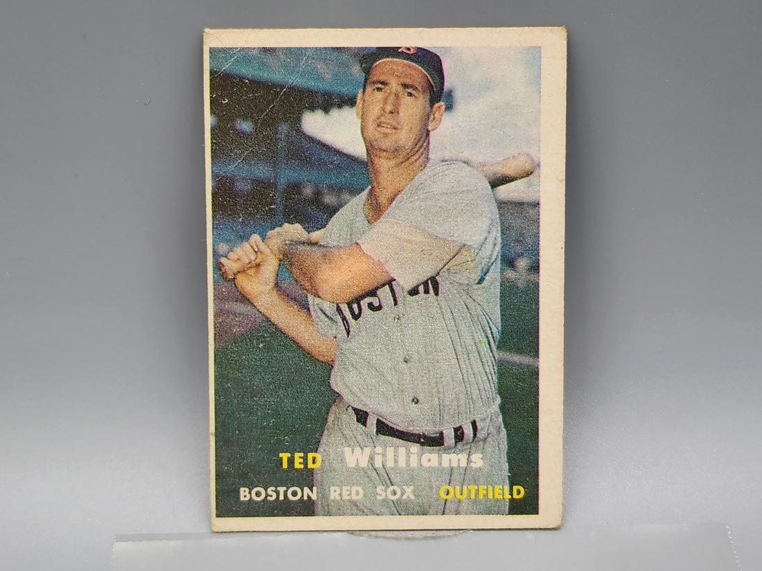 1957 Topps Ted Williams #1 HOF (1 of 2)