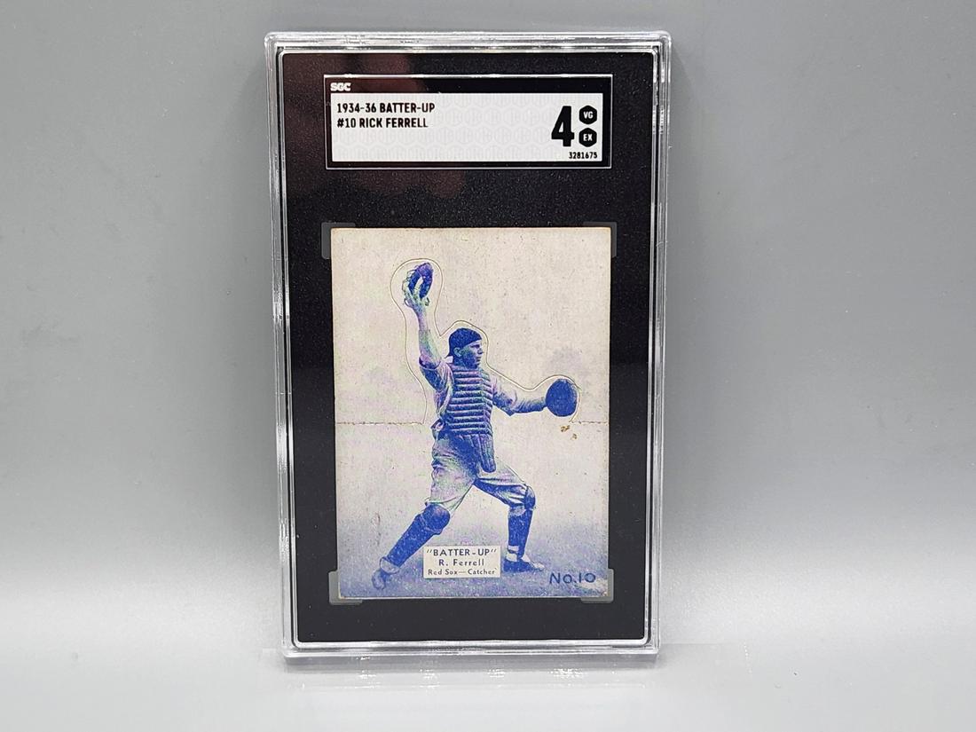 1934-36 Batter-Up Rick Ferrell #10 SGC 4 HOF - Tough Issue (1 of 2)