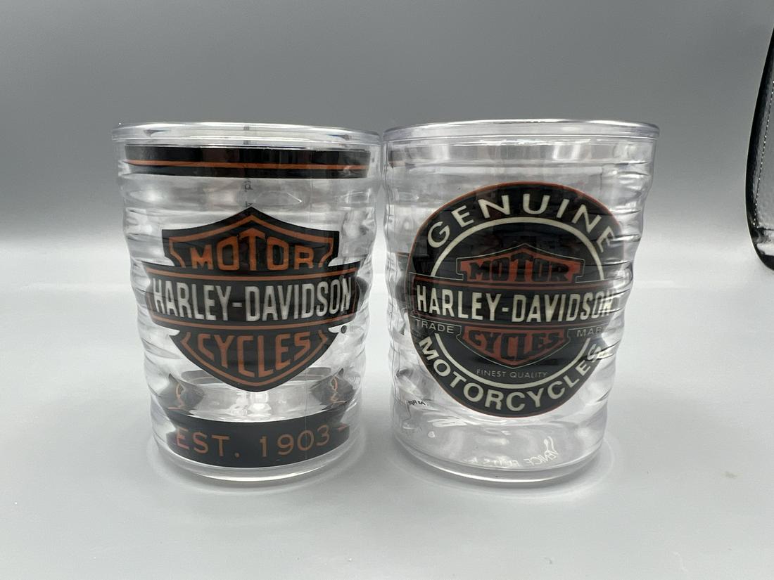 Harley Davidson Tervis Shot Glass Lot of 2: Harley Davidson Tervis Shot Glass Lot of 2