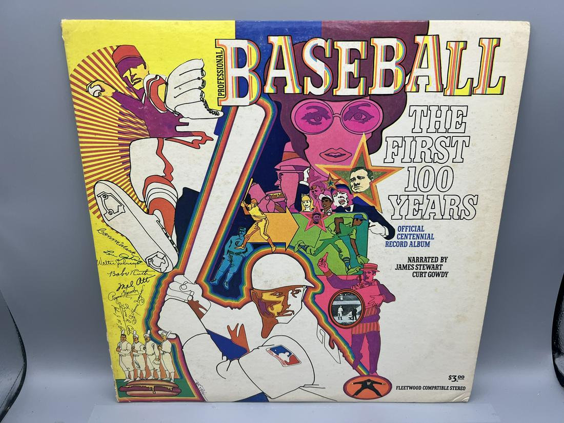 1969 Professional Baseball The First 100 Years Vinyl Album: 1969 Professional Baseball The First 100 Years Vinyl Album