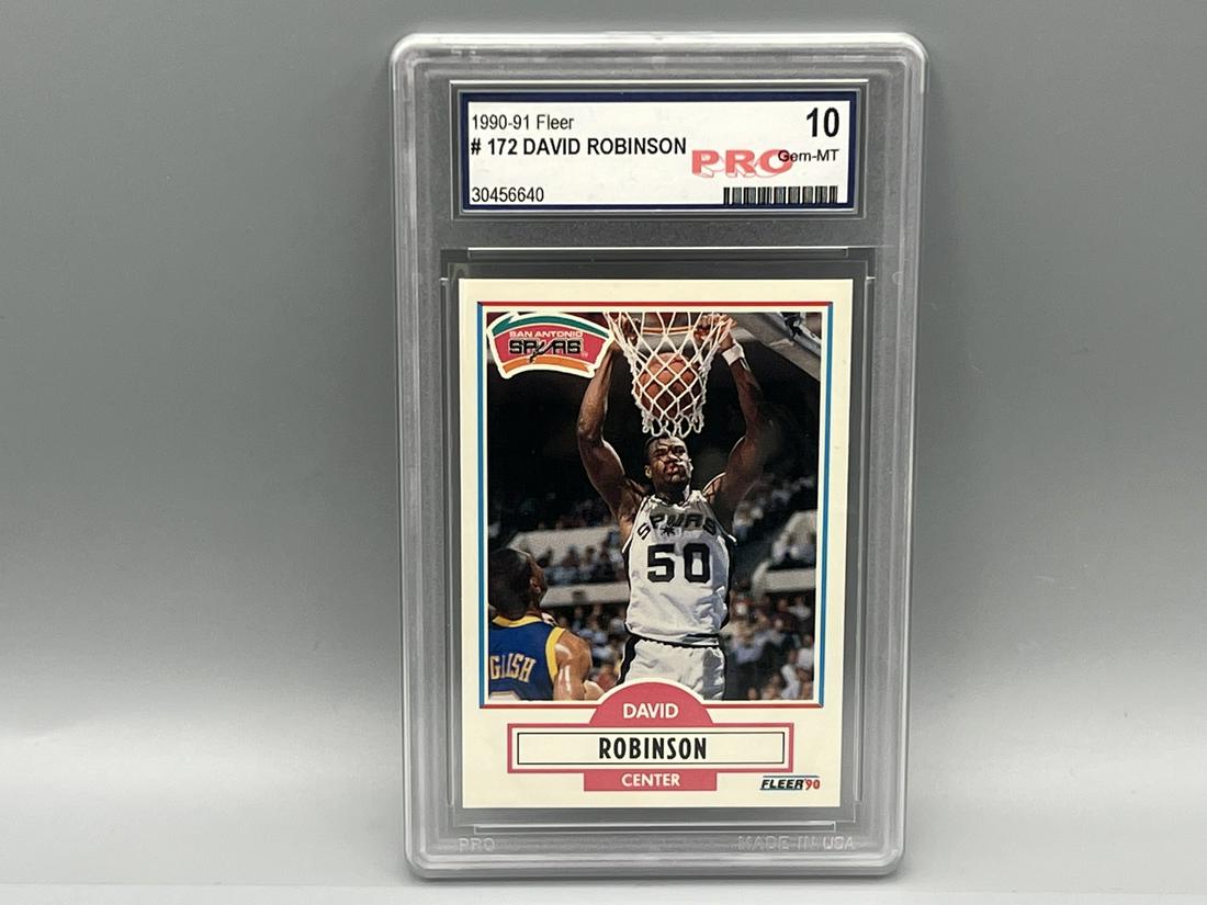 1990-91 Fleer David Robinson #172 - PRO Grading 10: 1990-91 Fleer David Robinson #172 - PRO Grading 10