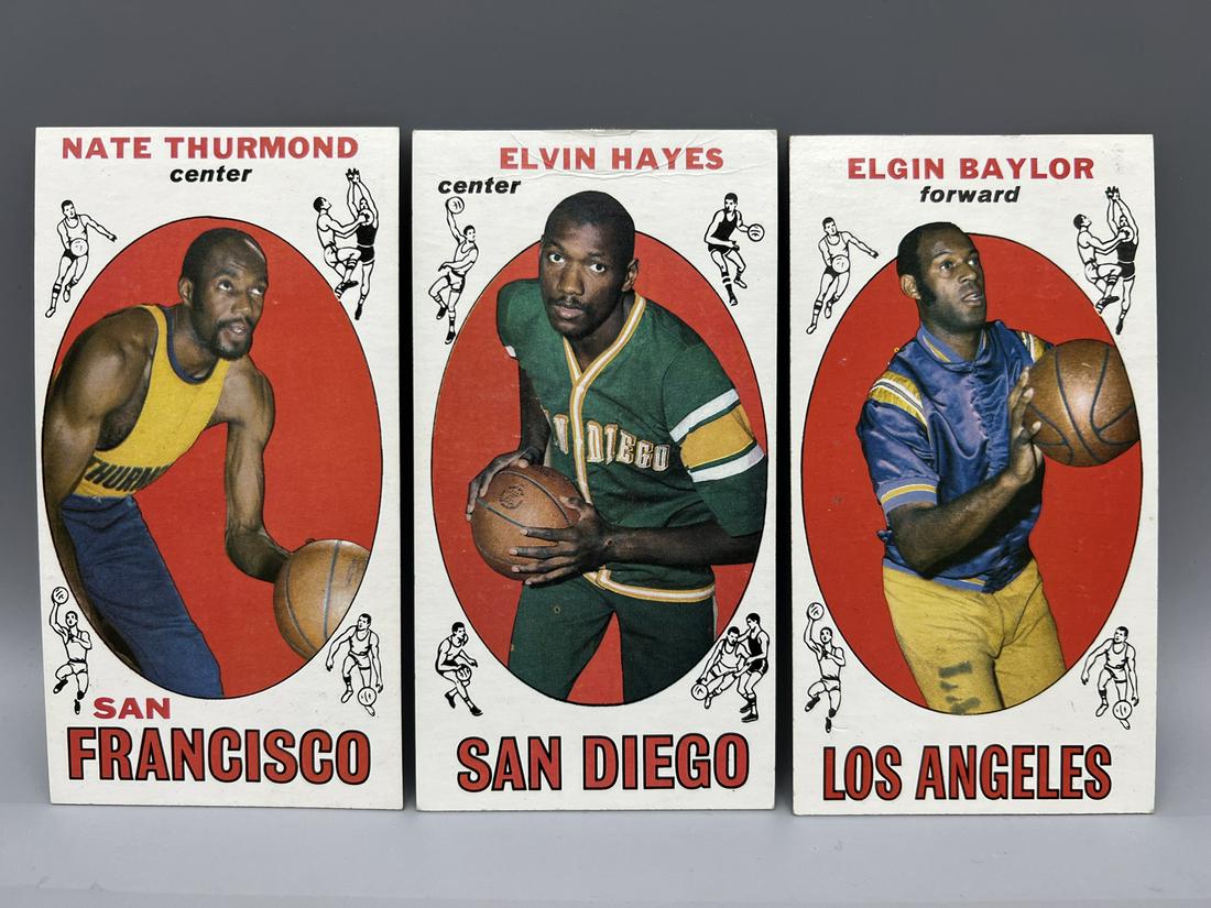 1969-70 Topps Nate Thurmond #10, Elvin Hayes #75, Elgin Baylor #35 (1 of 2)