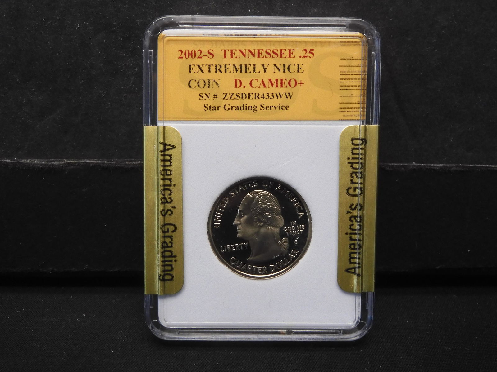 2002-S Tennessee State Quarter Slabbed (1 of 4)