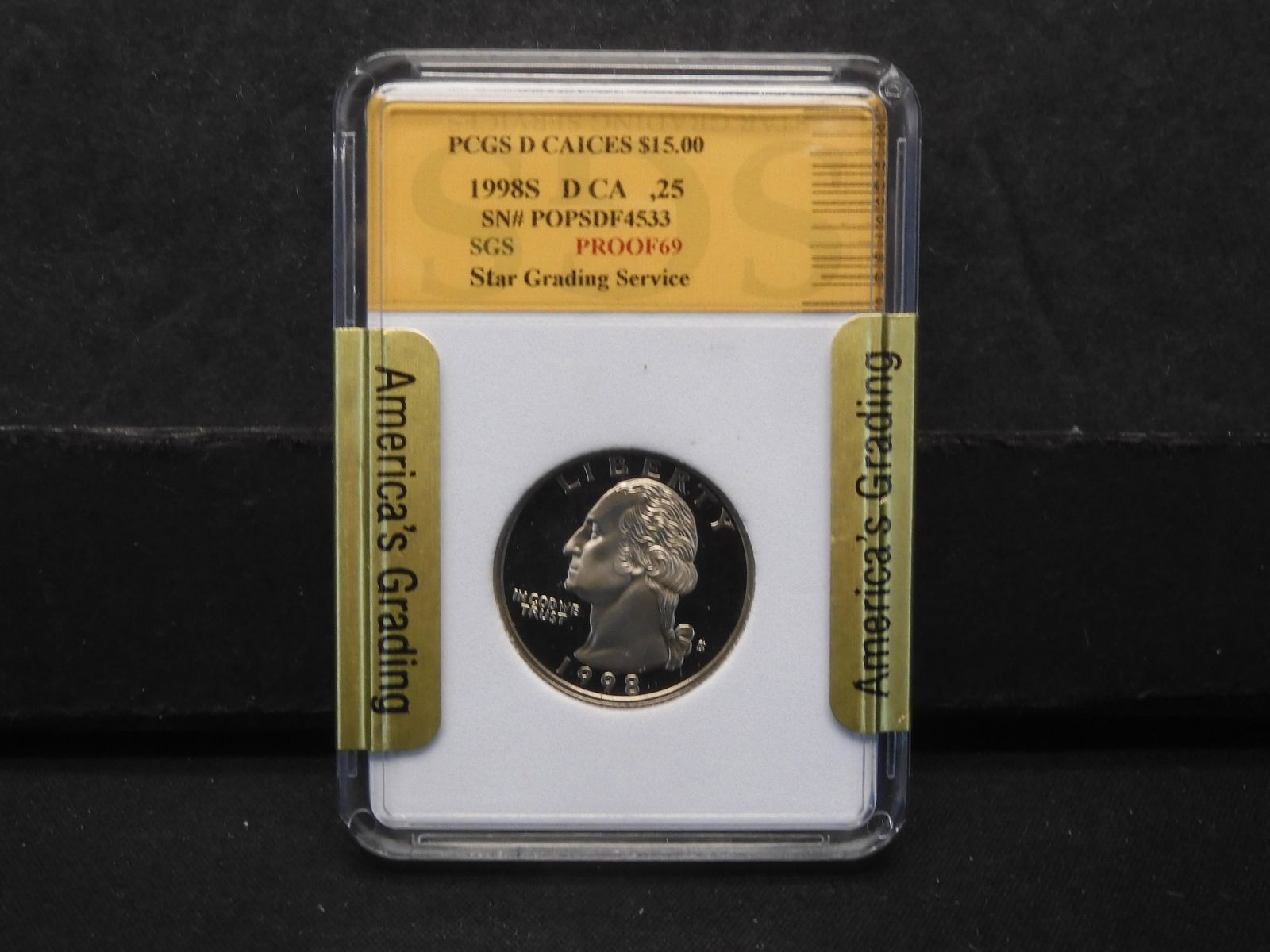 1998-S Washington Quarter Slabbed (1 of 4)