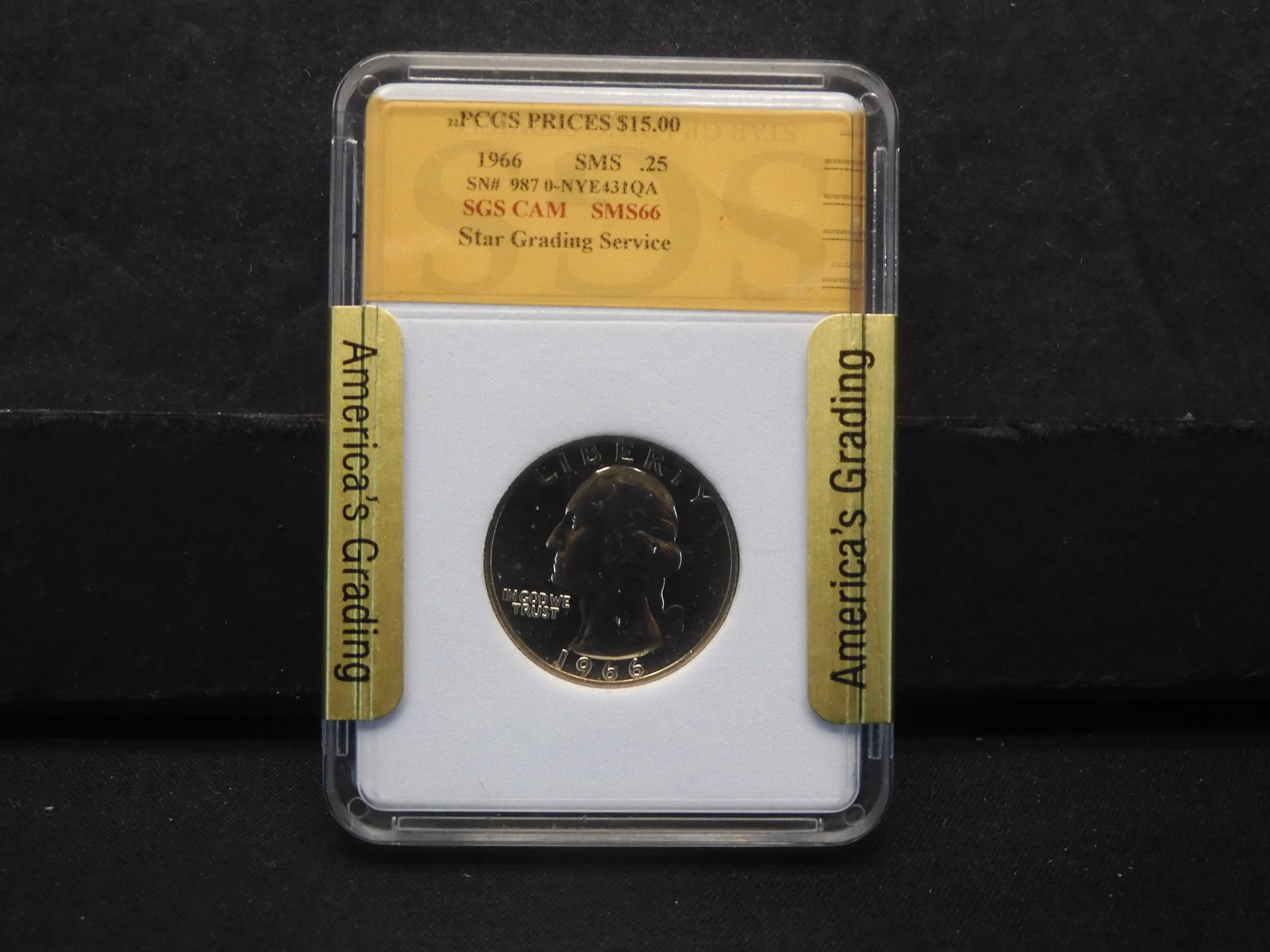 1966 Washington Quarter Slabbed (1 of 4)